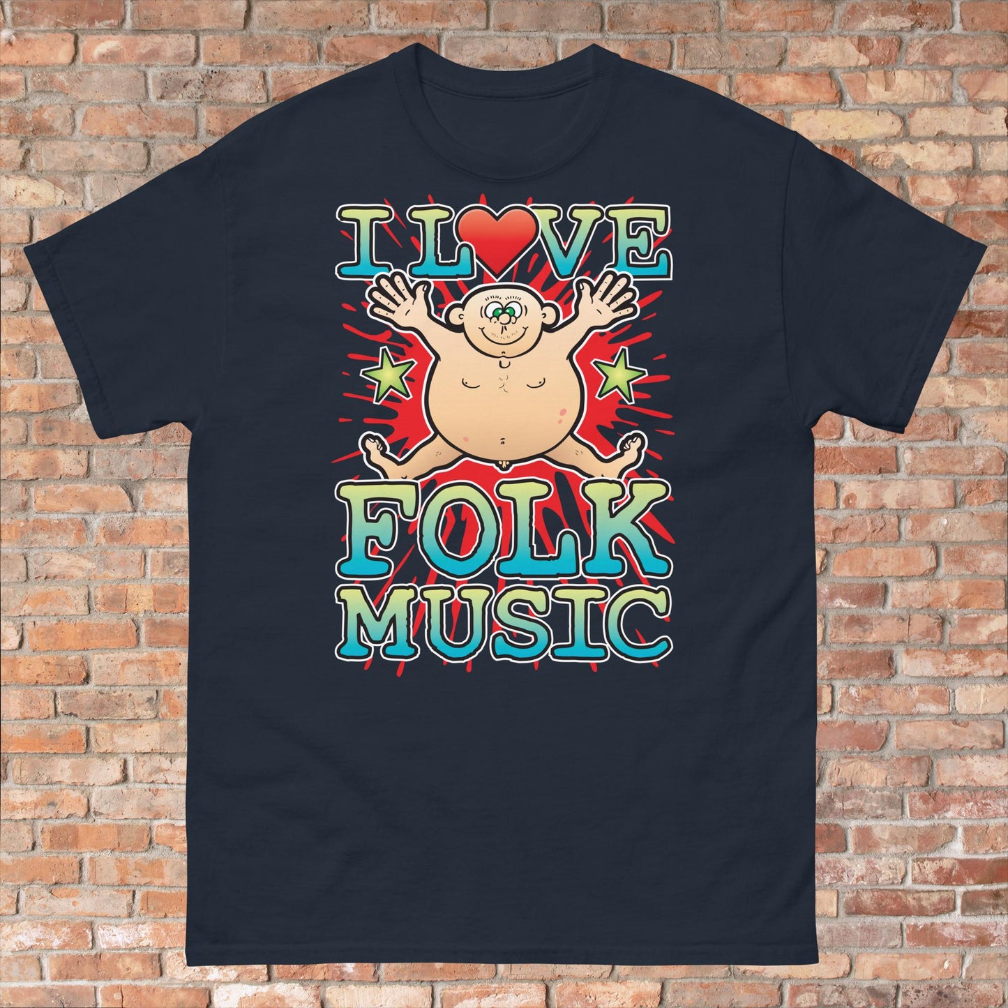 Folk Music Cotton Love Music T-Shirt