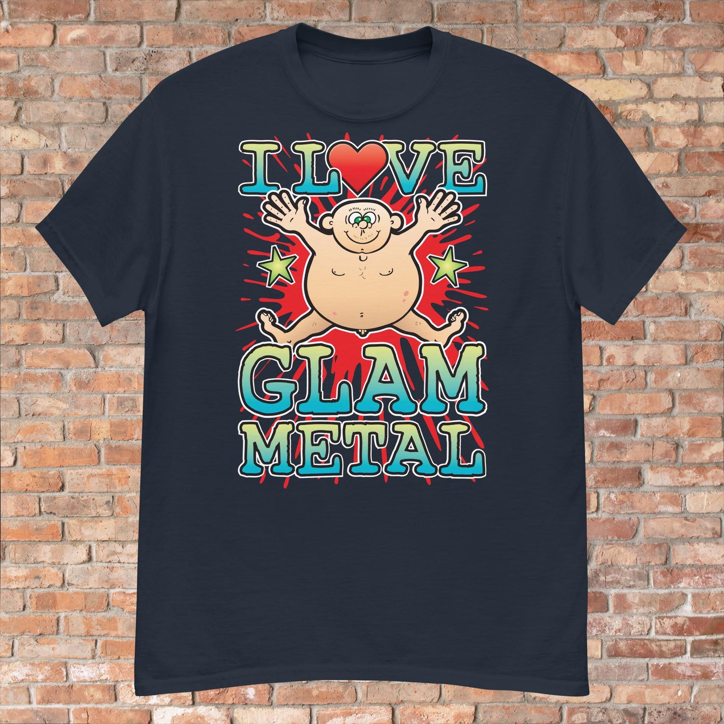 Glam Metal Cotton Love Music T-Shirt