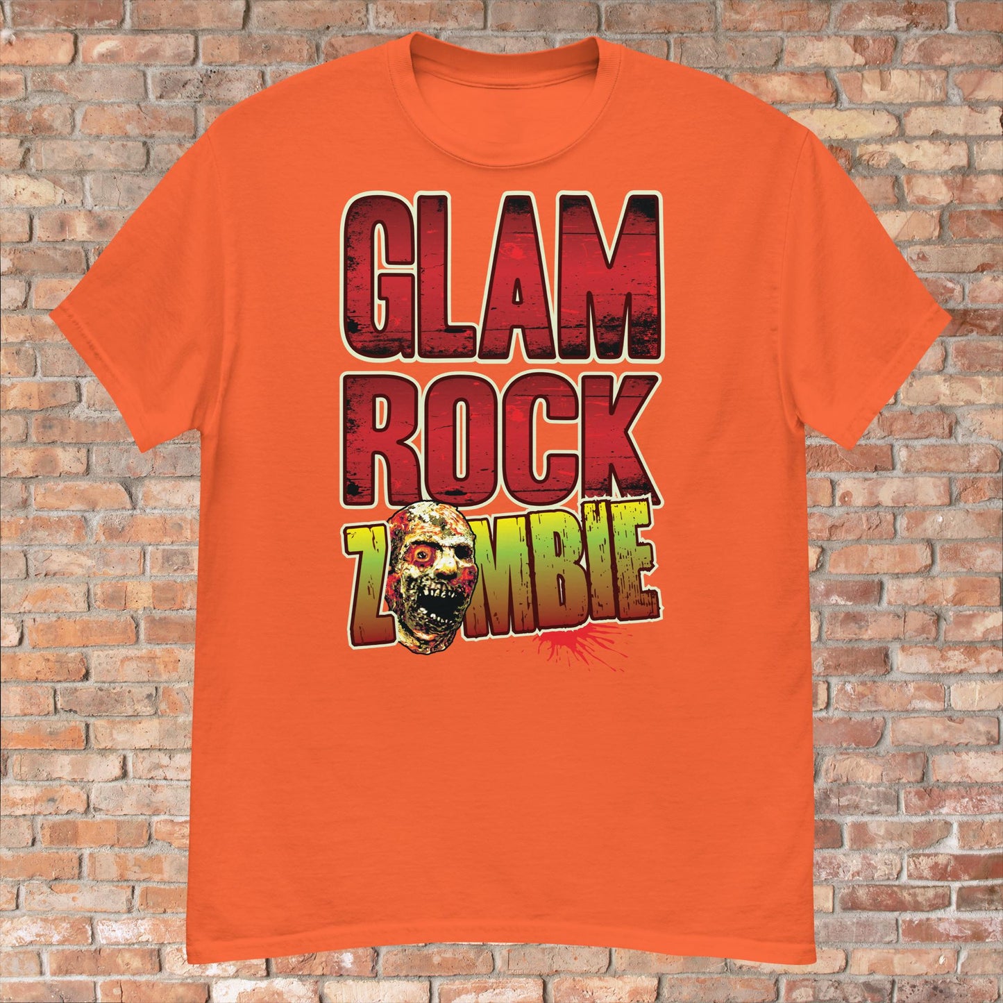 Glam Rock Zombie Cotton T-Shirt