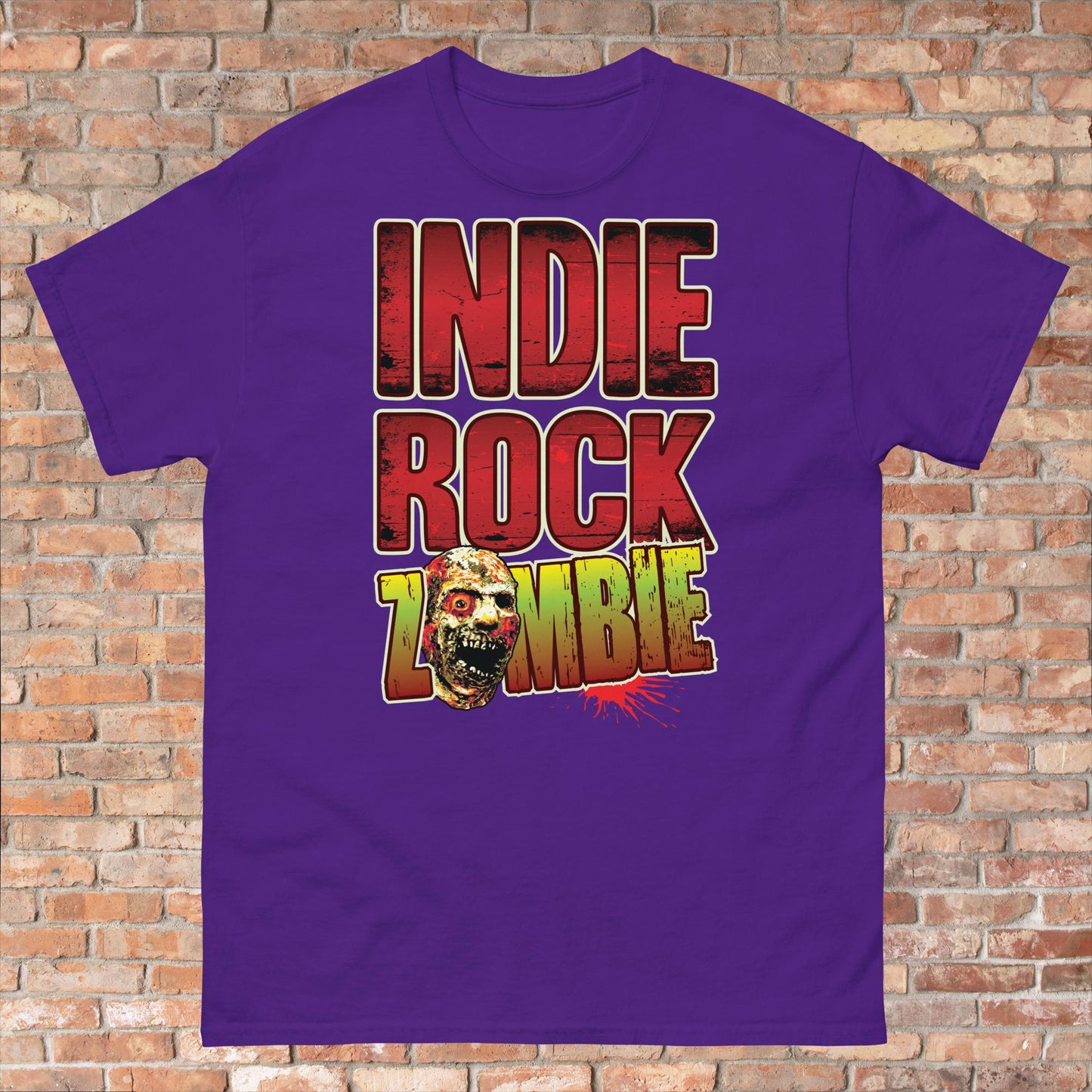 Indie Rock Zombie Cotton T-Shirt