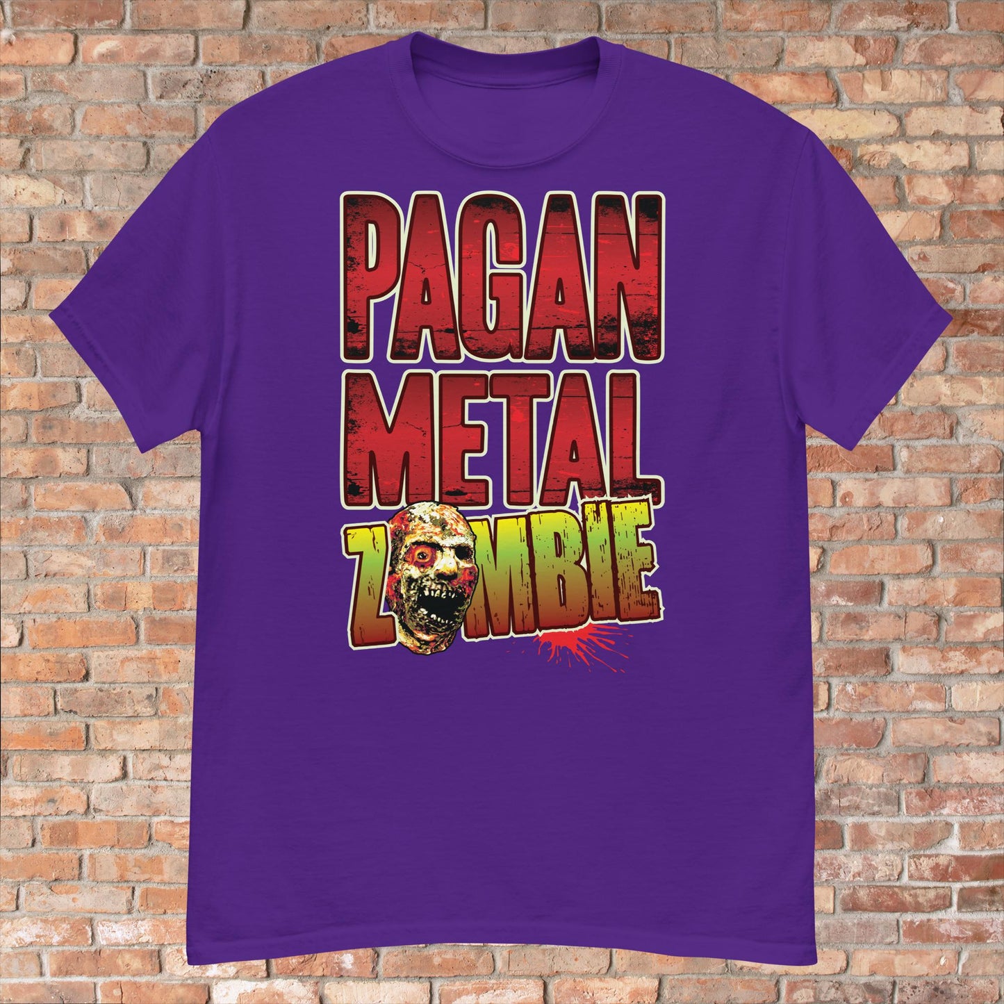 Pagan Metal Zombie Cotton T-Shirt