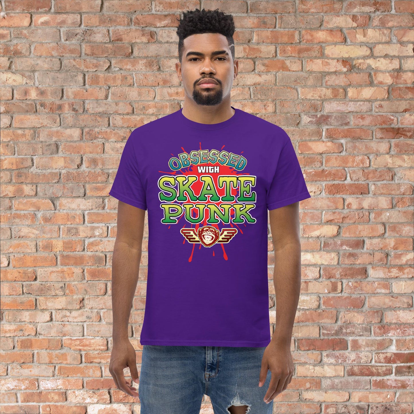 Skate Punk Obsessed Cotton T-Shirt