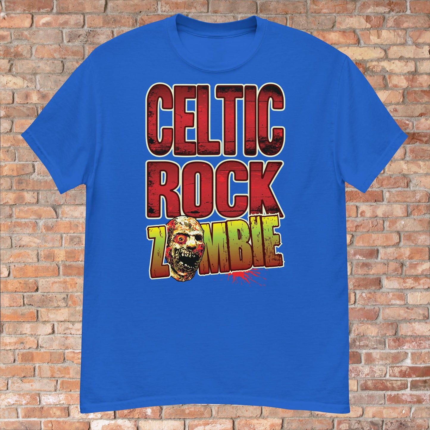 Celtic Rock Zombie Cotton T-Shirt