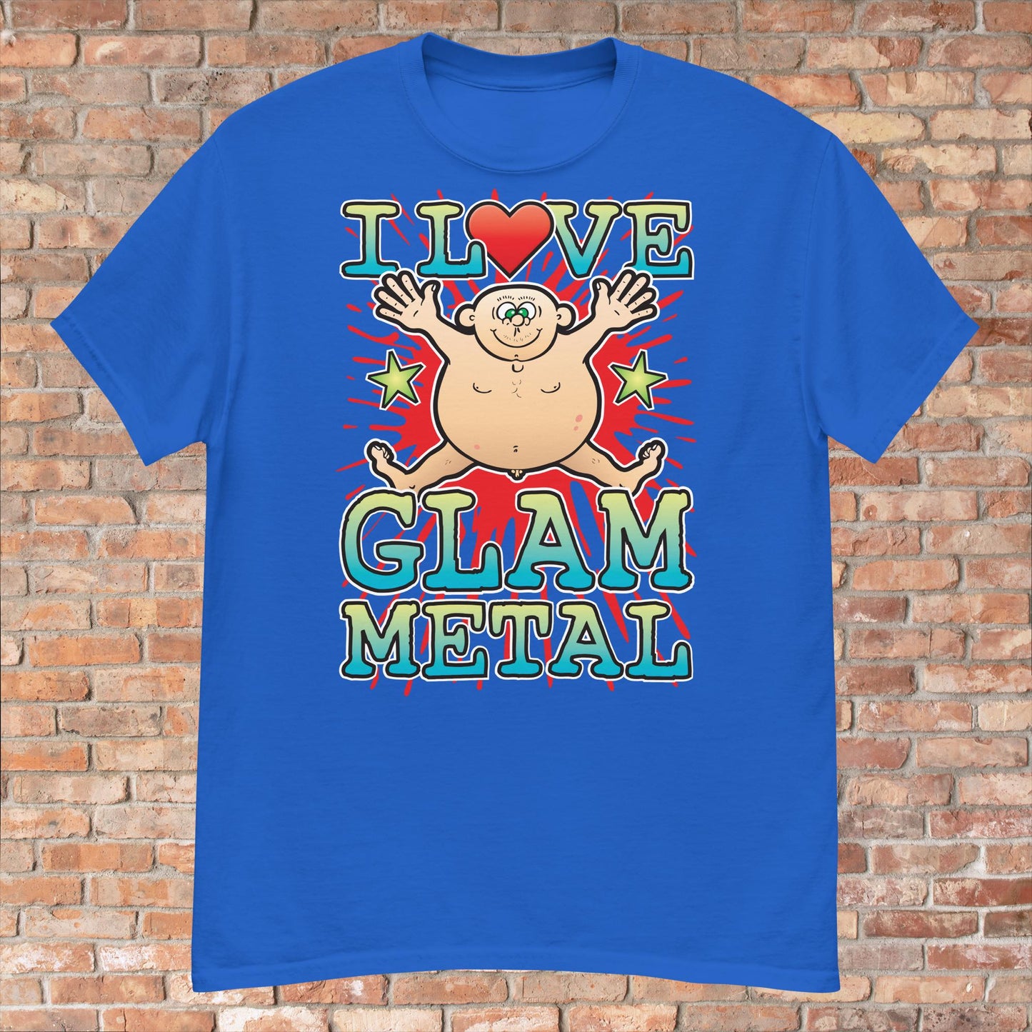Glam Metal Cotton Love Music T-Shirt
