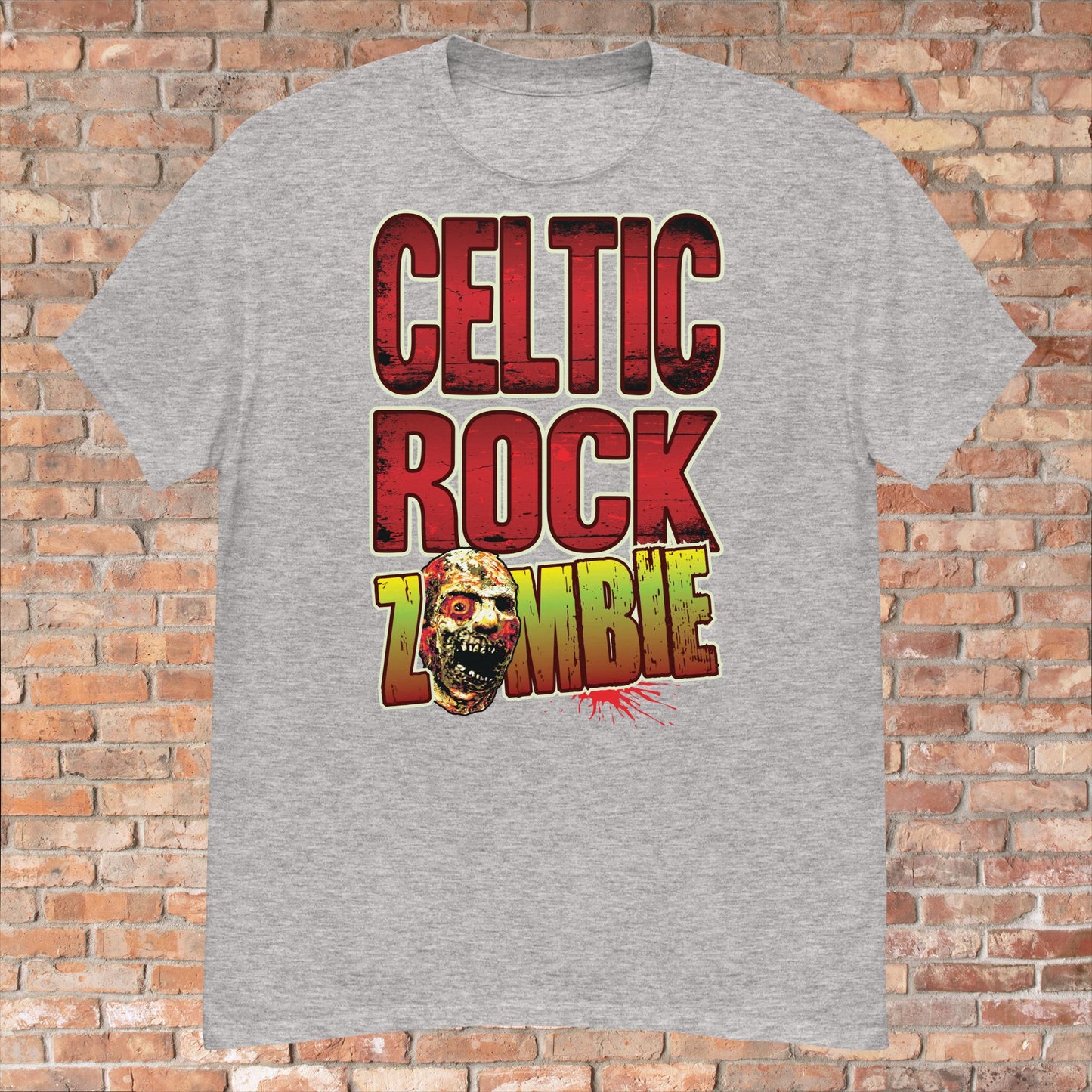 Celtic Rock Zombie Cotton T-Shirt