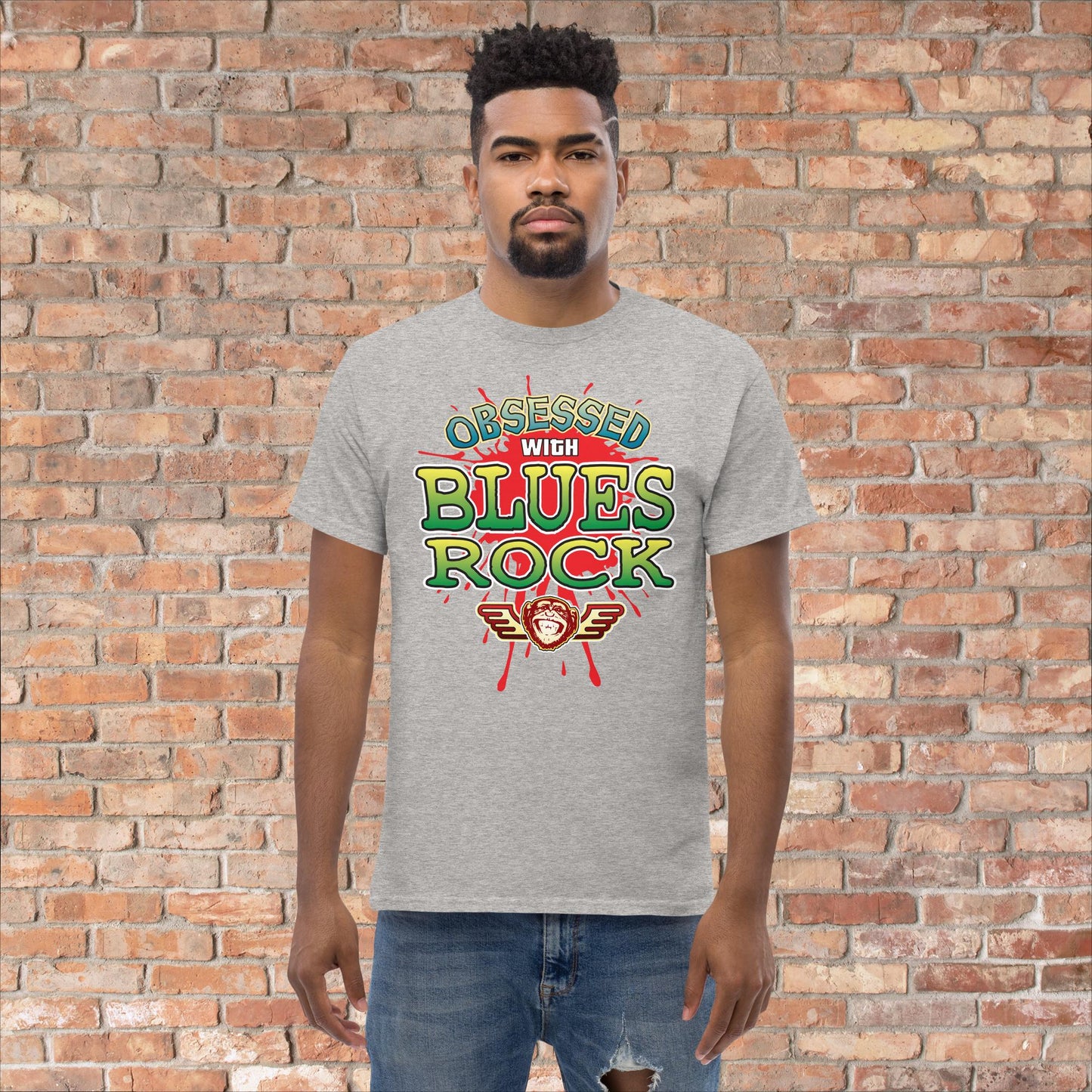 Blues Rock Obsessed Cotton T-Shirt