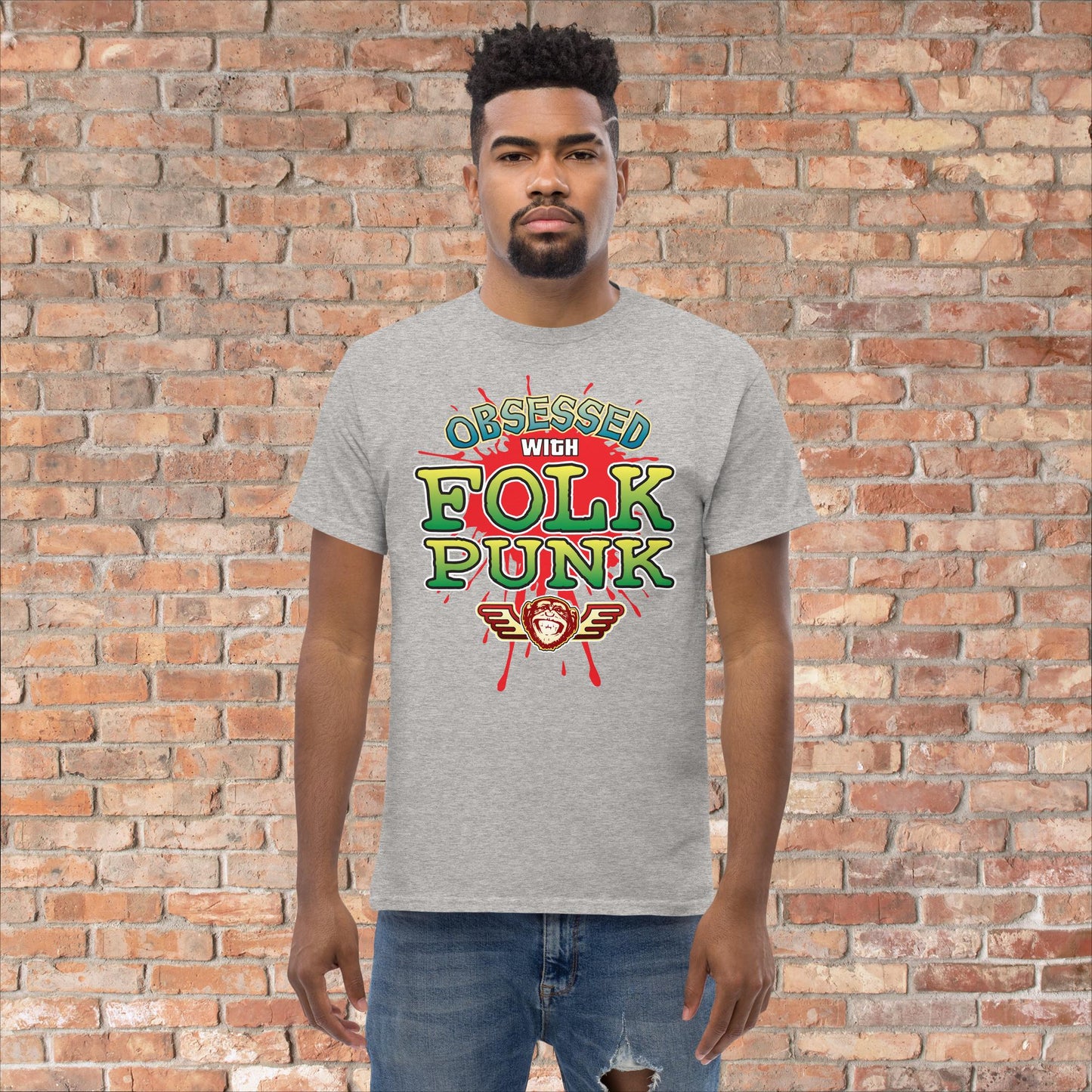 Folk Punk Obsessed Cotton T-Shirt