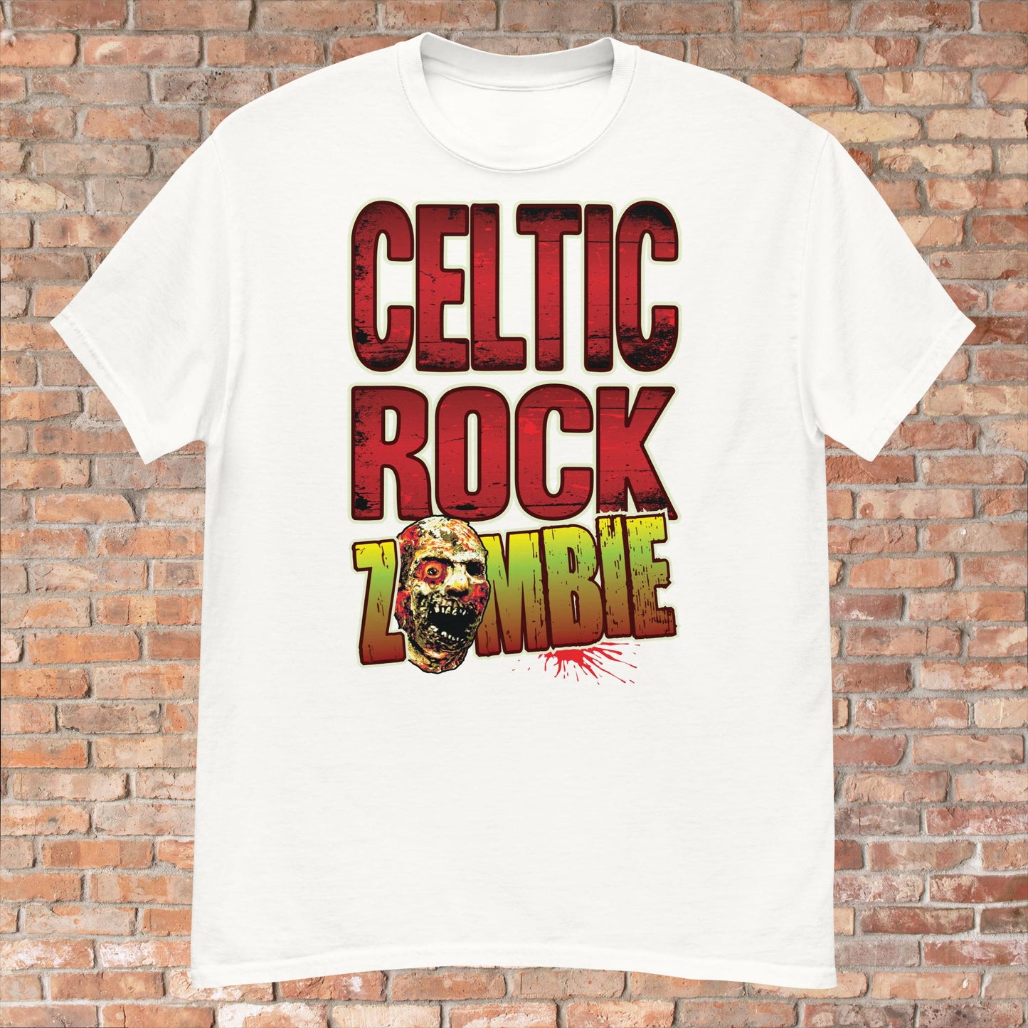 Celtic Rock Zombie Cotton T-Shirt