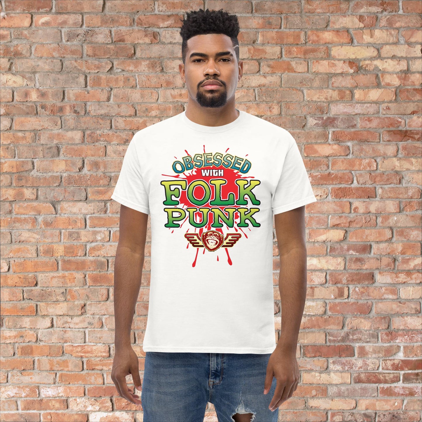 Folk Punk Obsessed Cotton T-Shirt