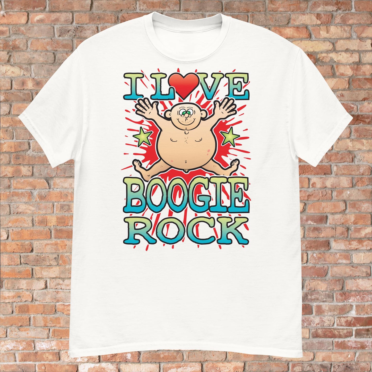 Boogie Rock Cotton Love Music T-Shirt