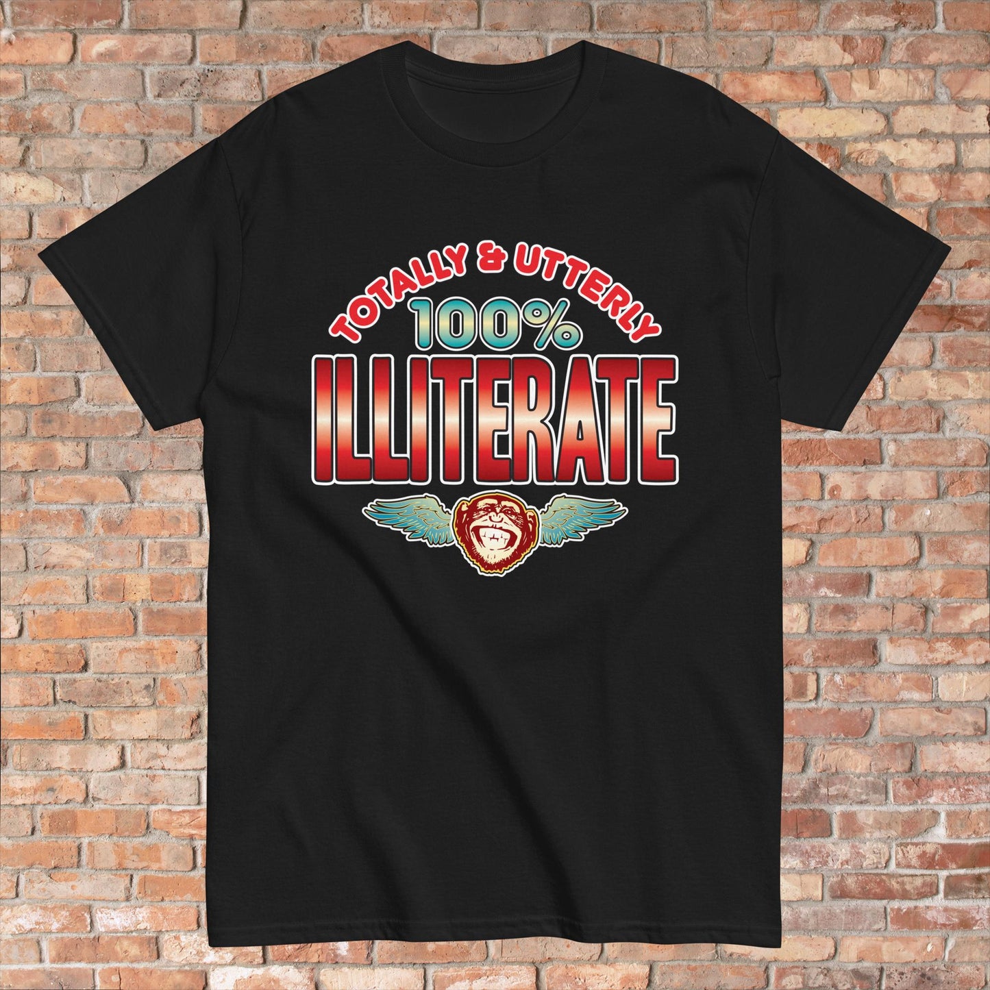 Illiterate 100% Sugar Tag Cotton Unisex T-Shirt