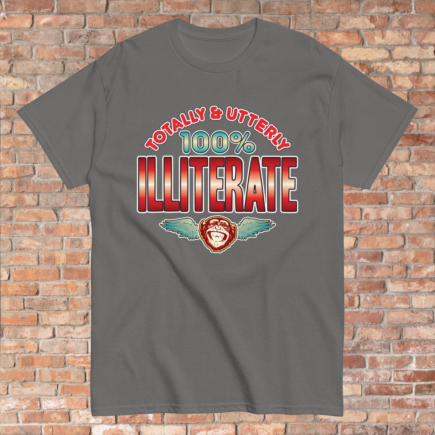 Illiterate 100% Sugar Tag Cotton Unisex T-Shirt