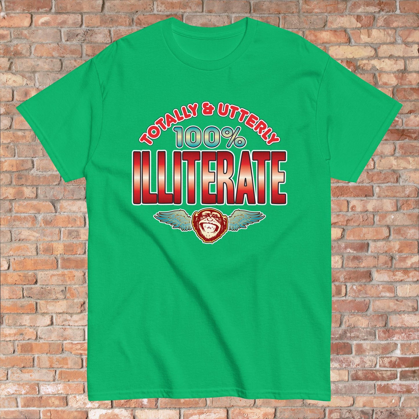 Illiterate 100% Sugar Tag Cotton Unisex T-Shirt