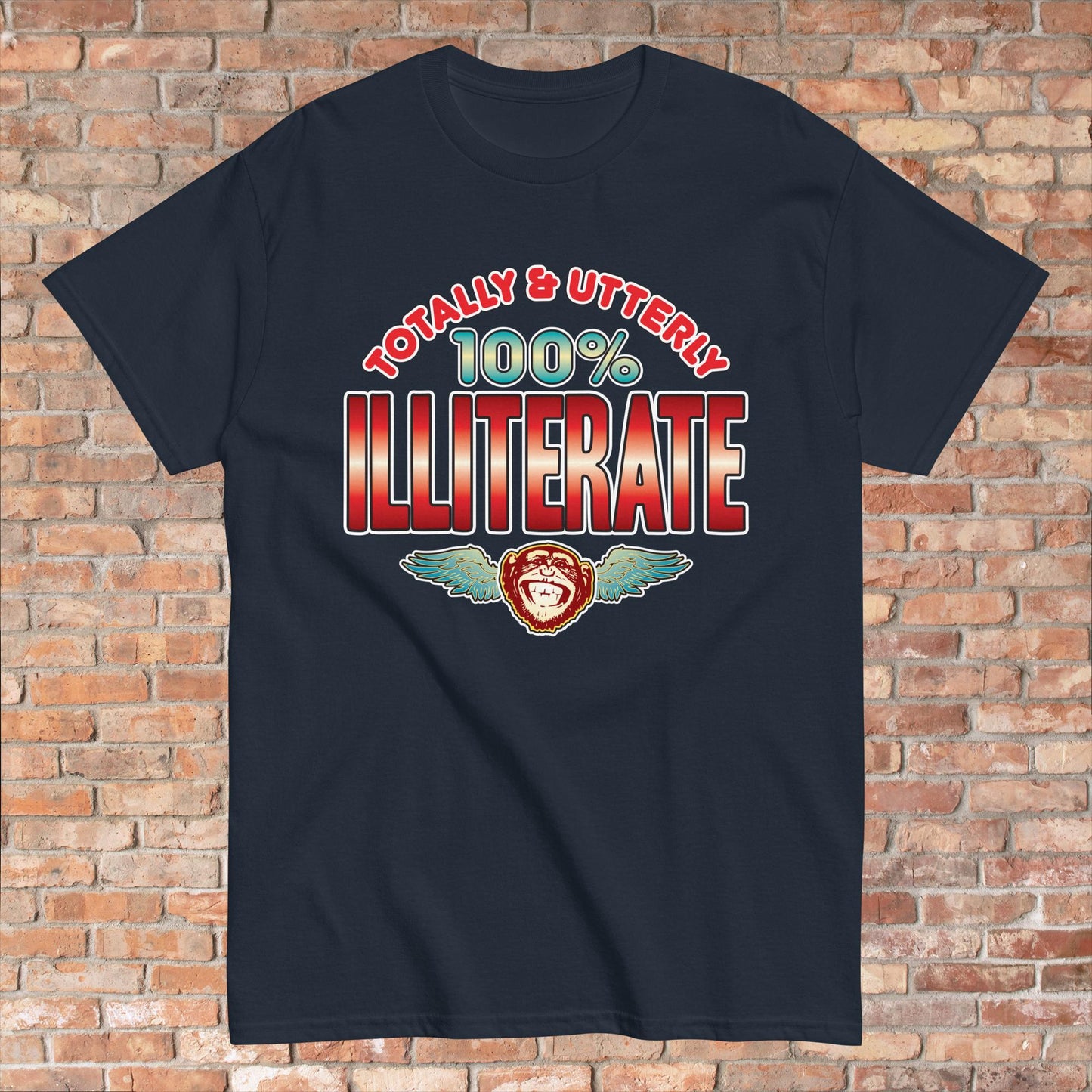 Illiterate 100% Sugar Tag Cotton Unisex T-Shirt