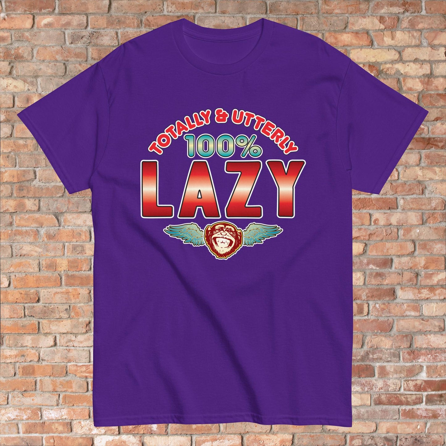 Lazy 100% Sugar Tag Cotton Unisex T-Shirt