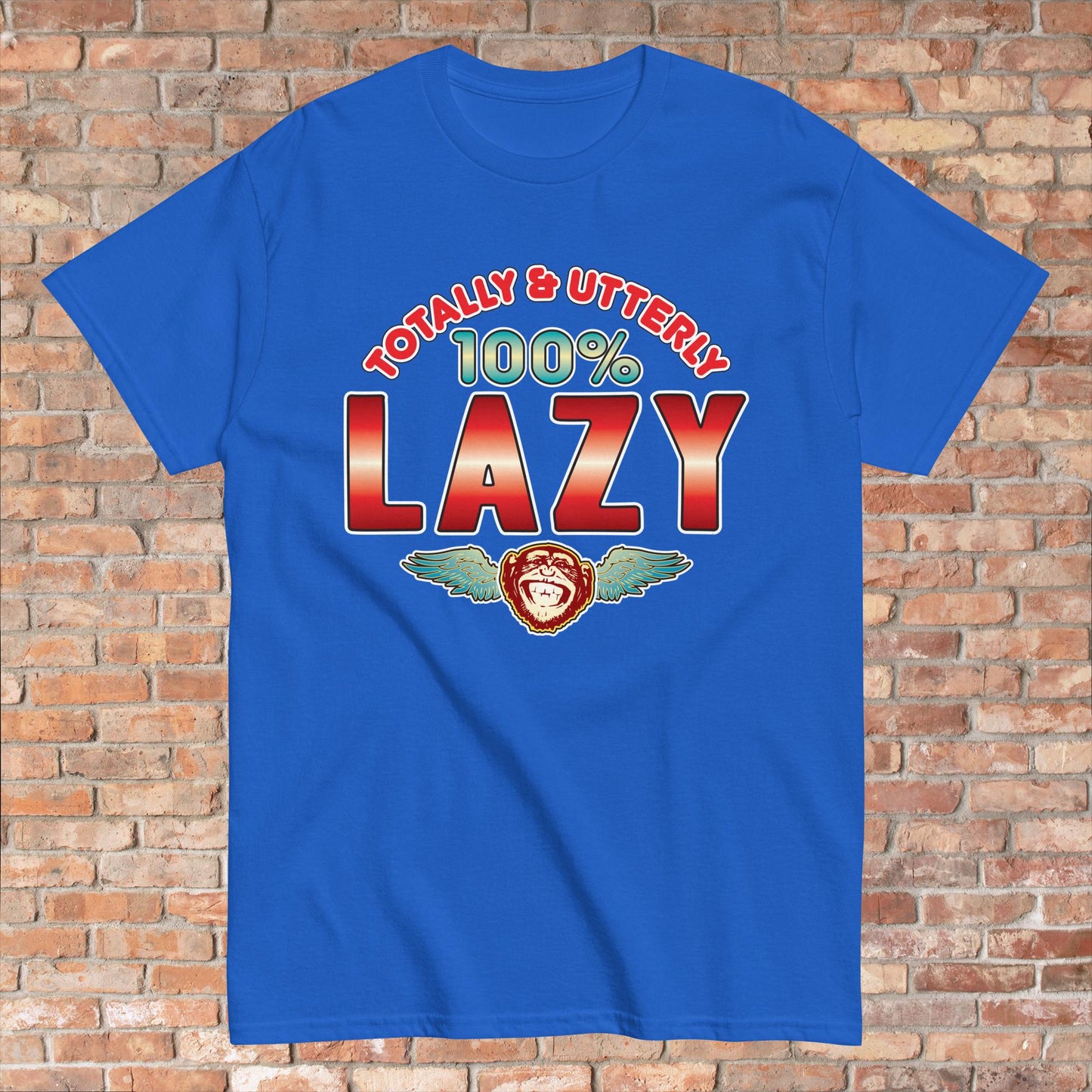 Lazy 100% Sugar Tag Cotton Unisex T-Shirt