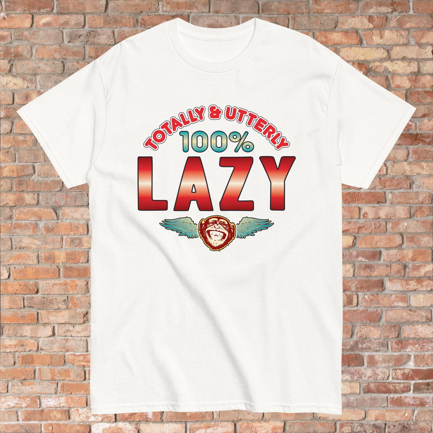 Lazy 100% Sugar Tag Cotton Unisex T-Shirt