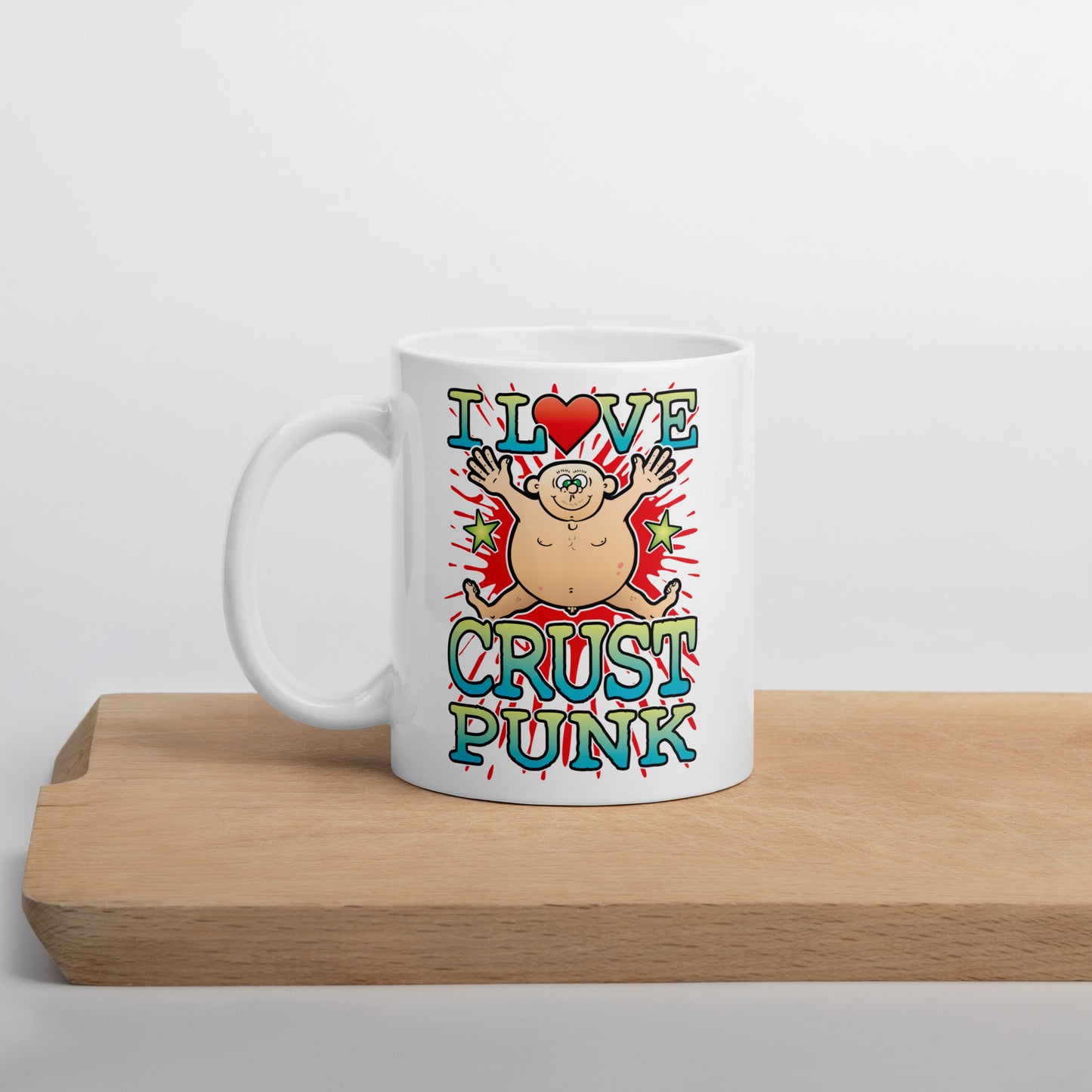 I Love Crust Punk Ceramic Mug