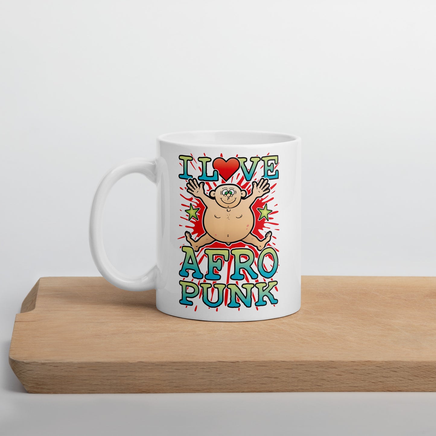 I Love Afro Punk Ceramic Mug
