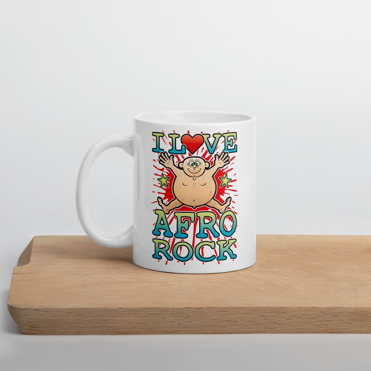 I Love Afro Rock Ceramic Mug