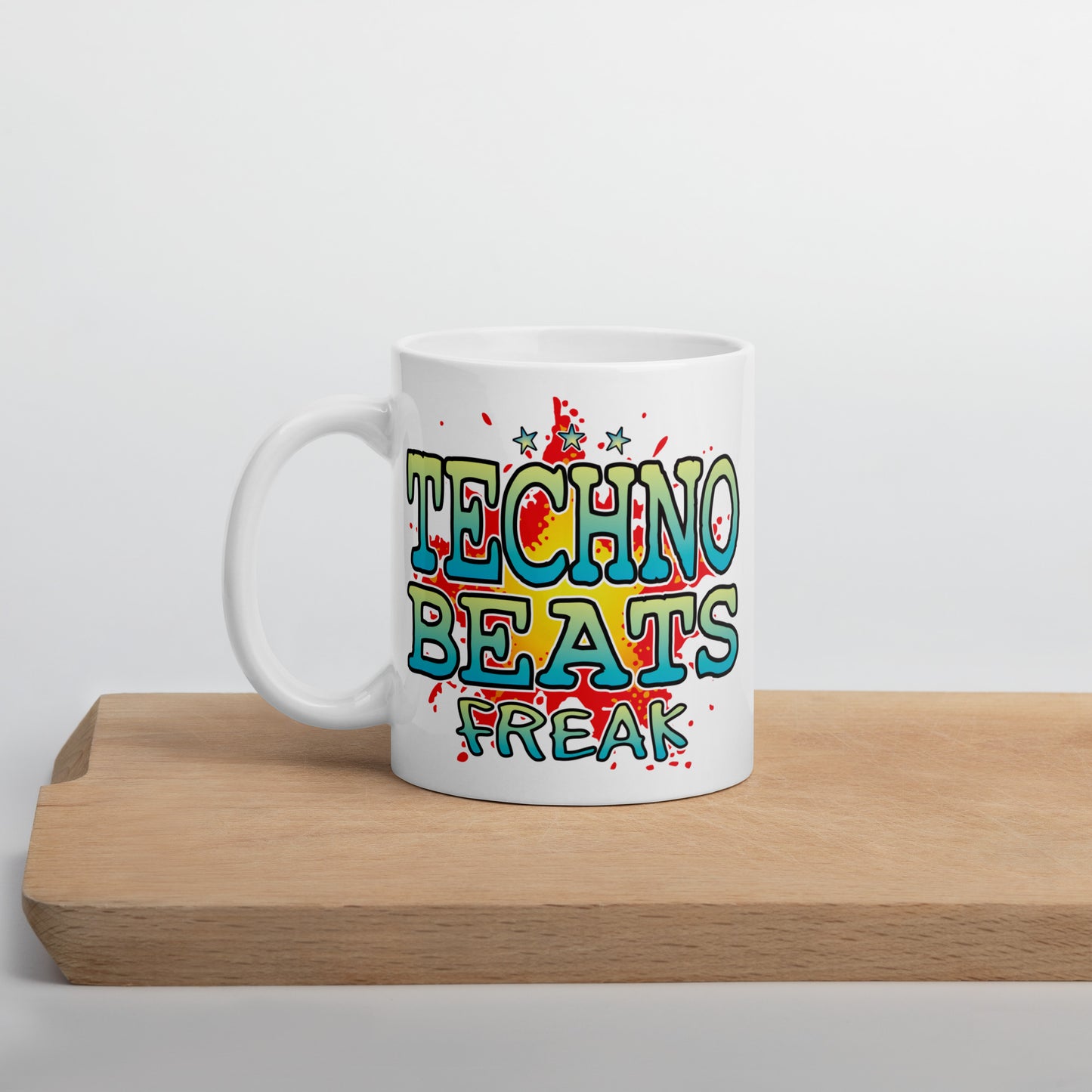 Techno Beats Ceramic Mug