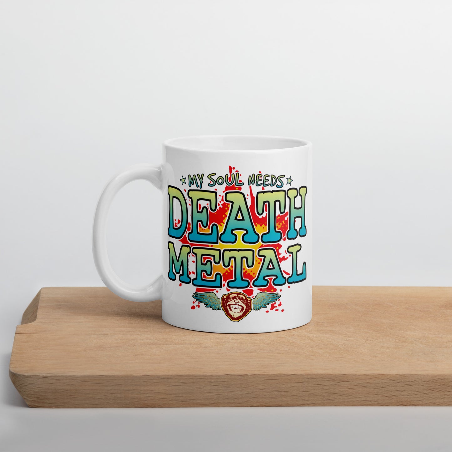 Death Metal 11oz White Ceramic Soul Mug