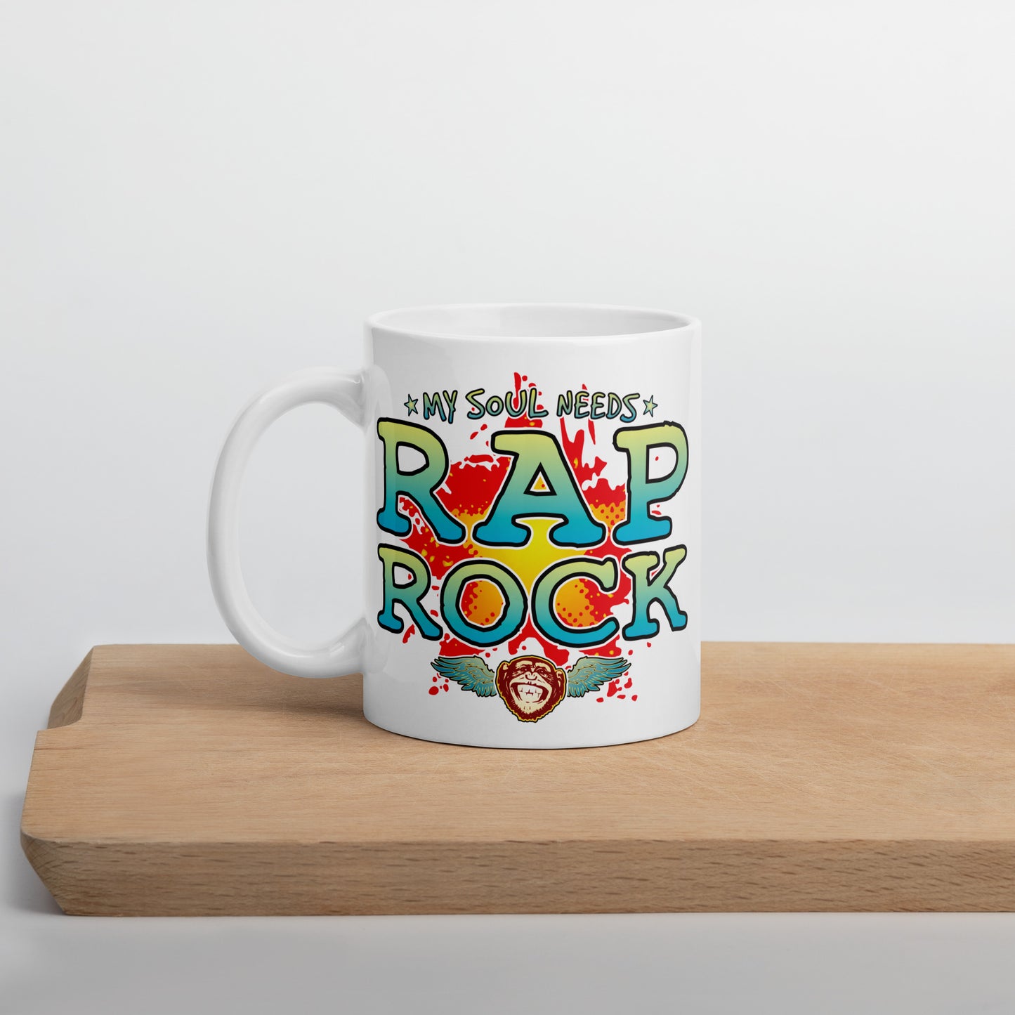 Rap Rock 11oz White Ceramic Soul Mug