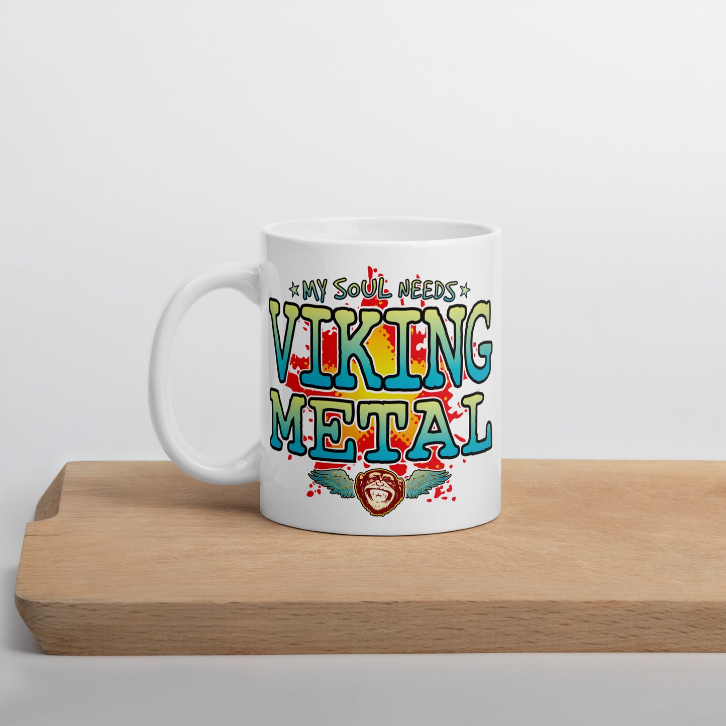 Thrash Metal 11oz White Ceramic Soul Mug