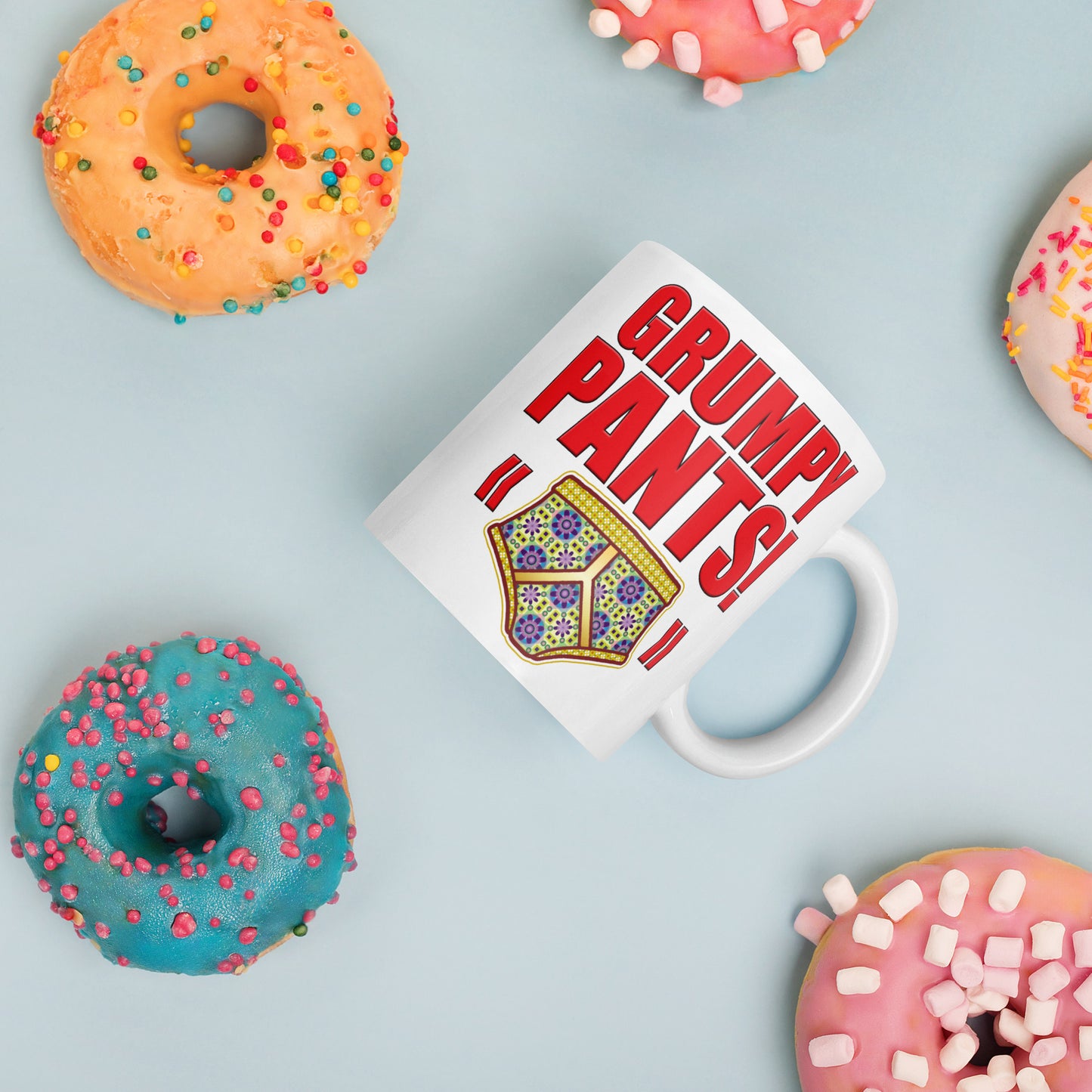 Grumpy Pants Funny Slogan Ceramic 11oz Mug
