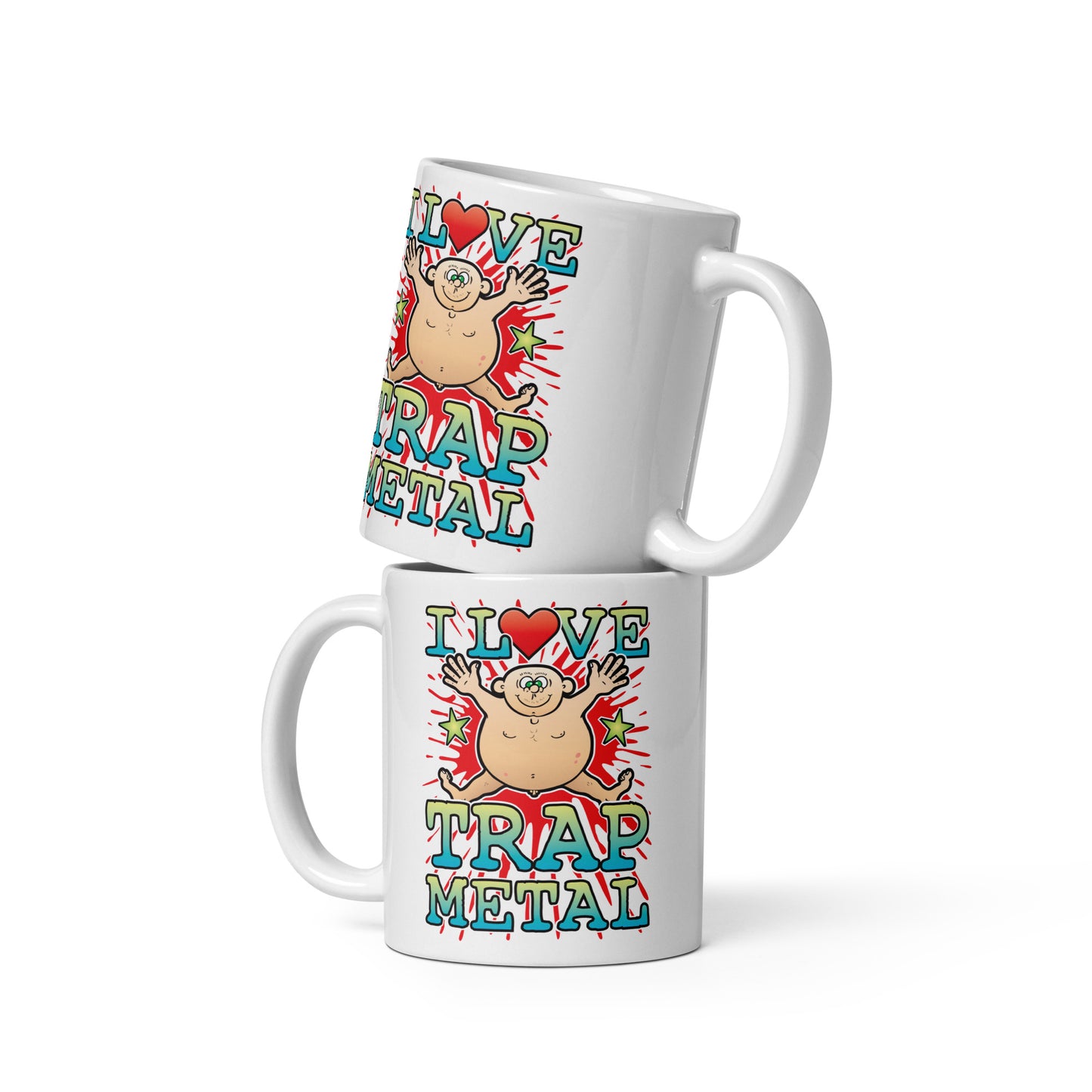 I Love Trap Metal Ceramic Mug