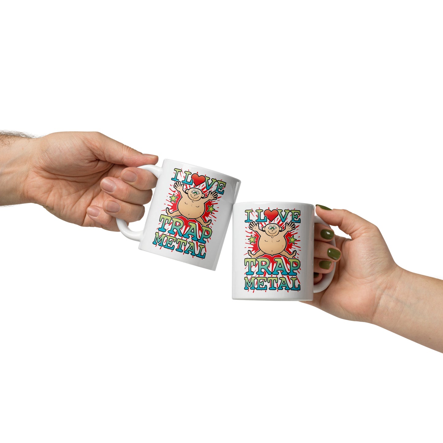 I Love Trap Metal Ceramic Mug