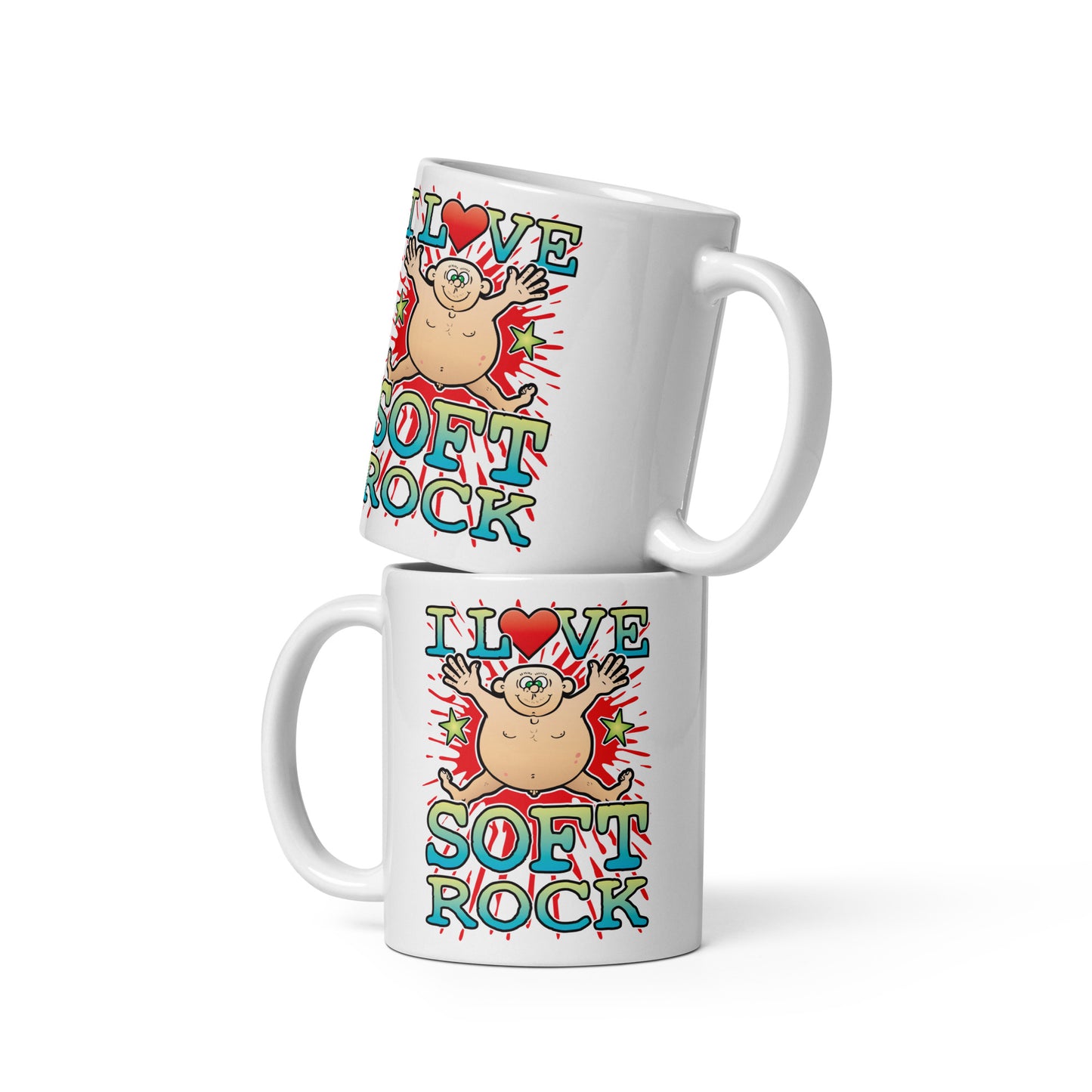 I Love Soft Rock Ceramic Mug