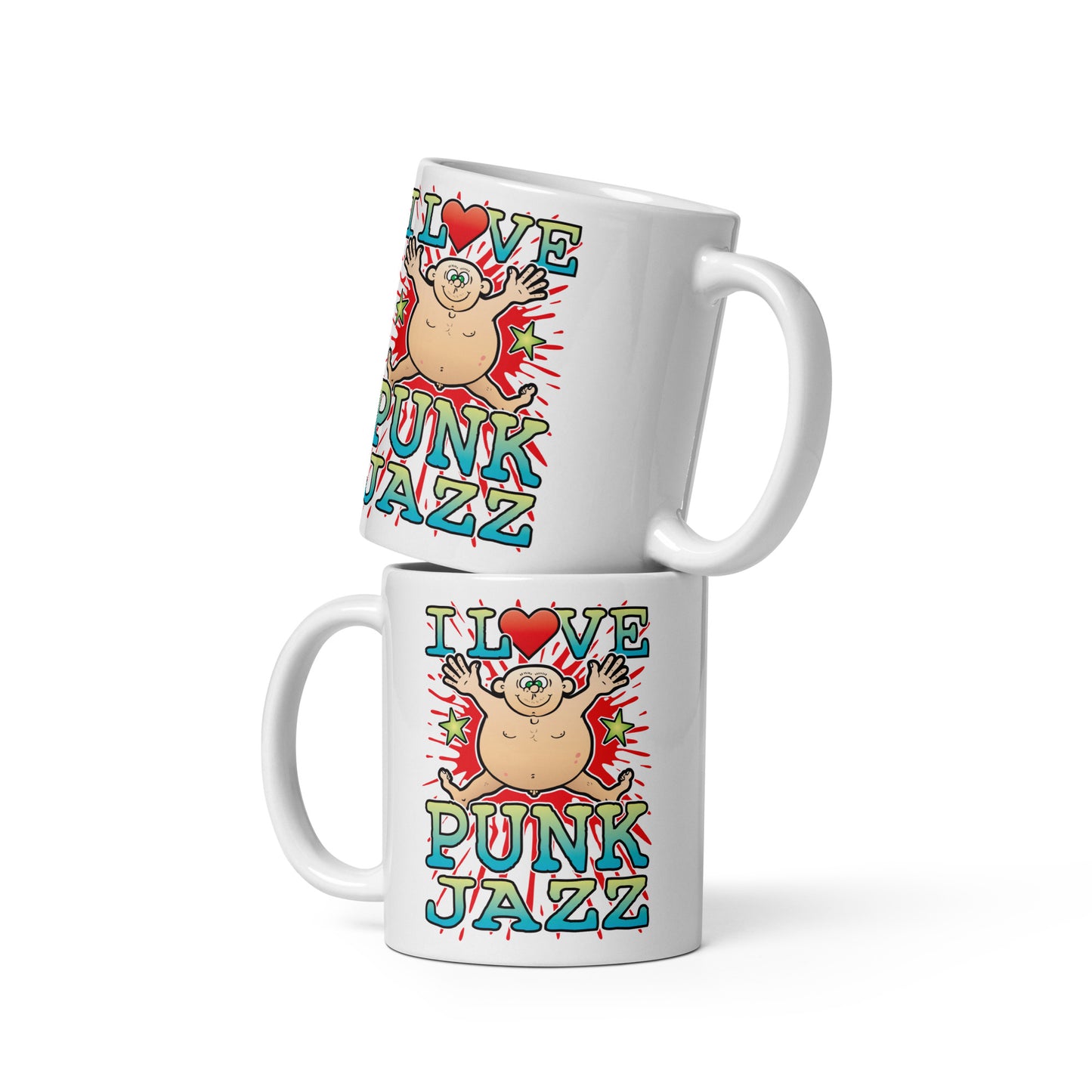 I Love Punk Jazz Ceramic Mug