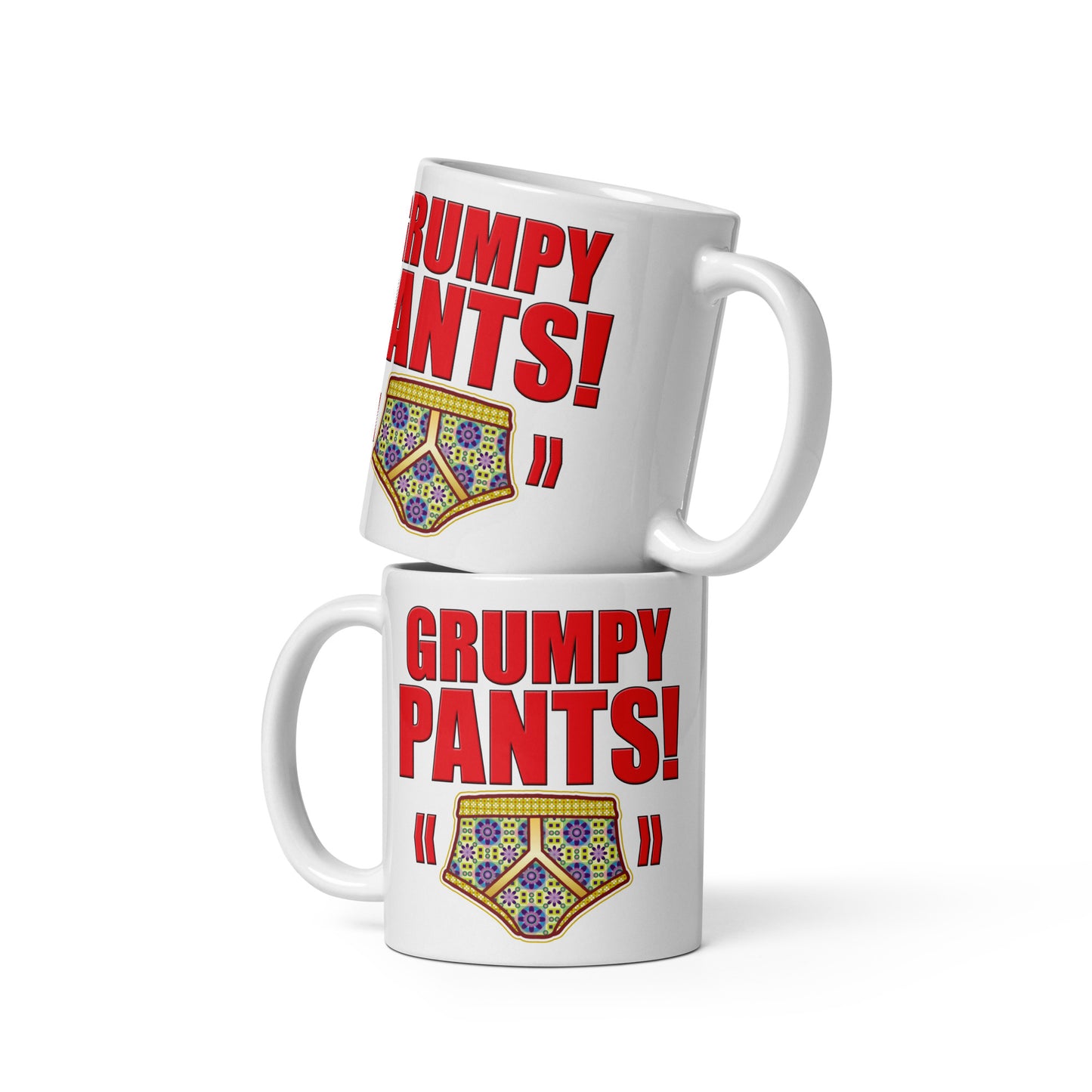 Grumpy Pants Funny Slogan Ceramic 11oz Mug