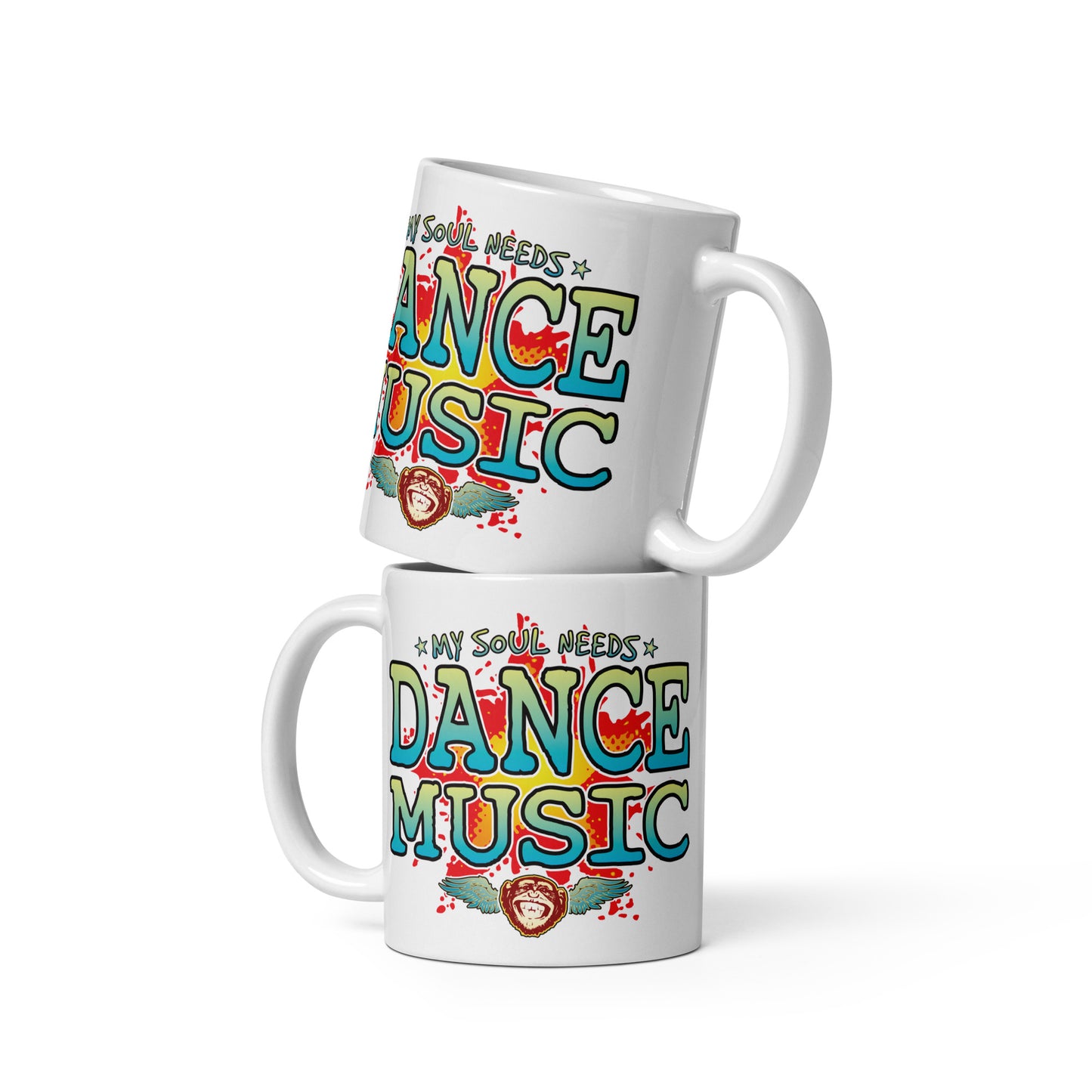 Dance Music 11oz White Ceramic Soul Mug