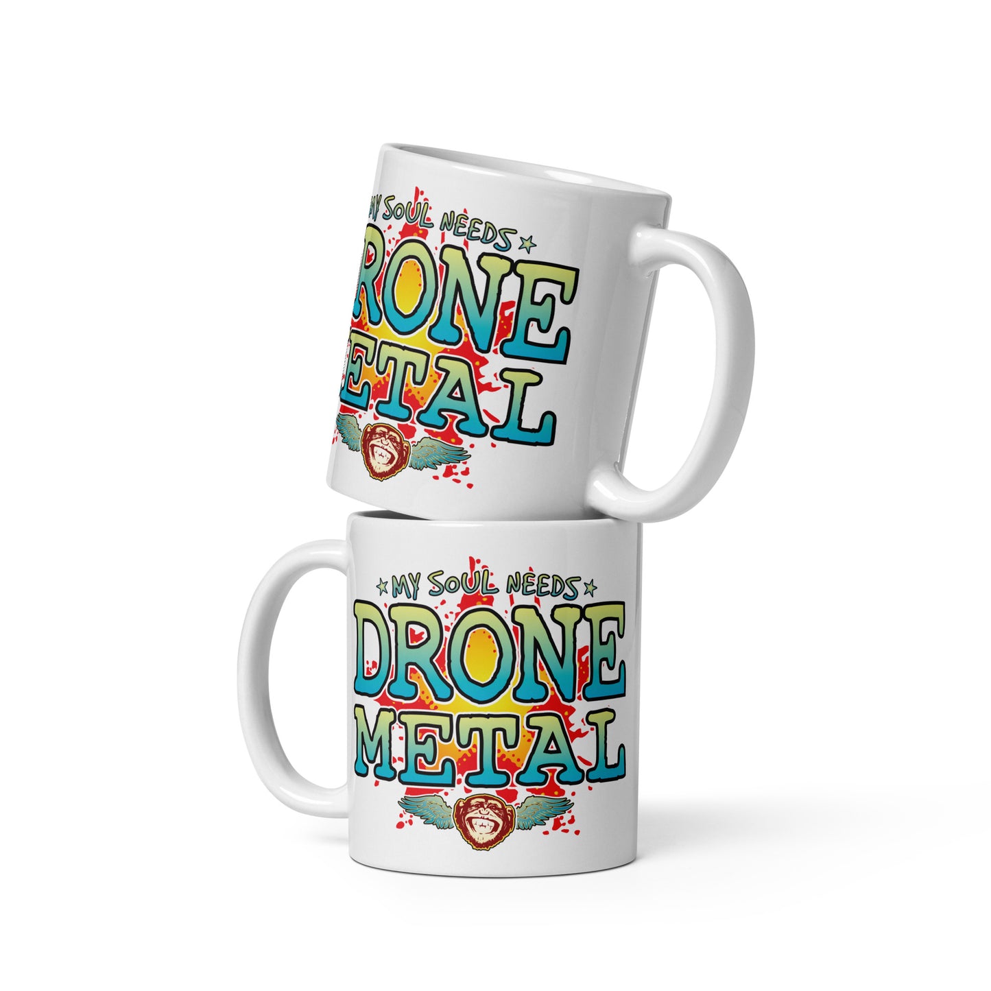 Drone Metal 11oz White Ceramic Soul Mug
