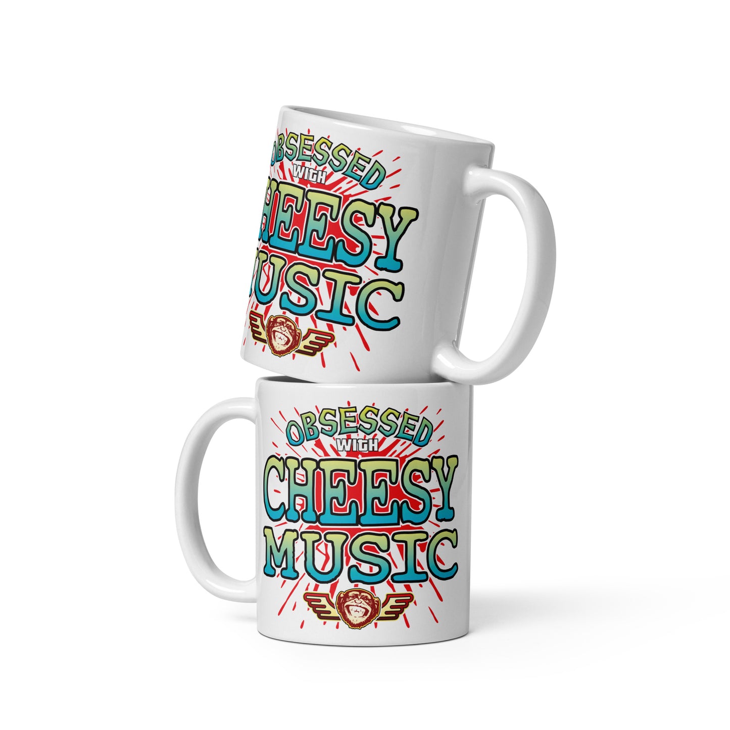 Cheesy Music Ceramic Mug
