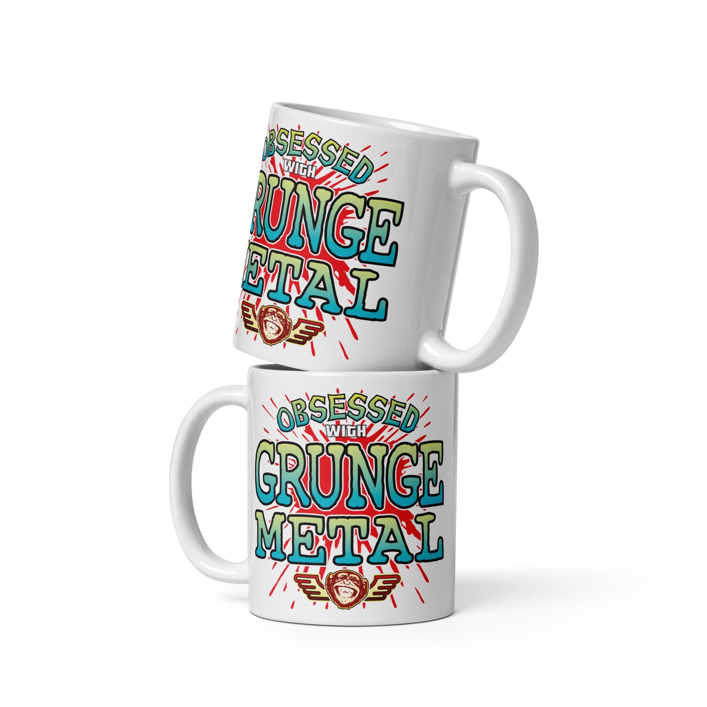 Grunge Metal Ceramic Mug