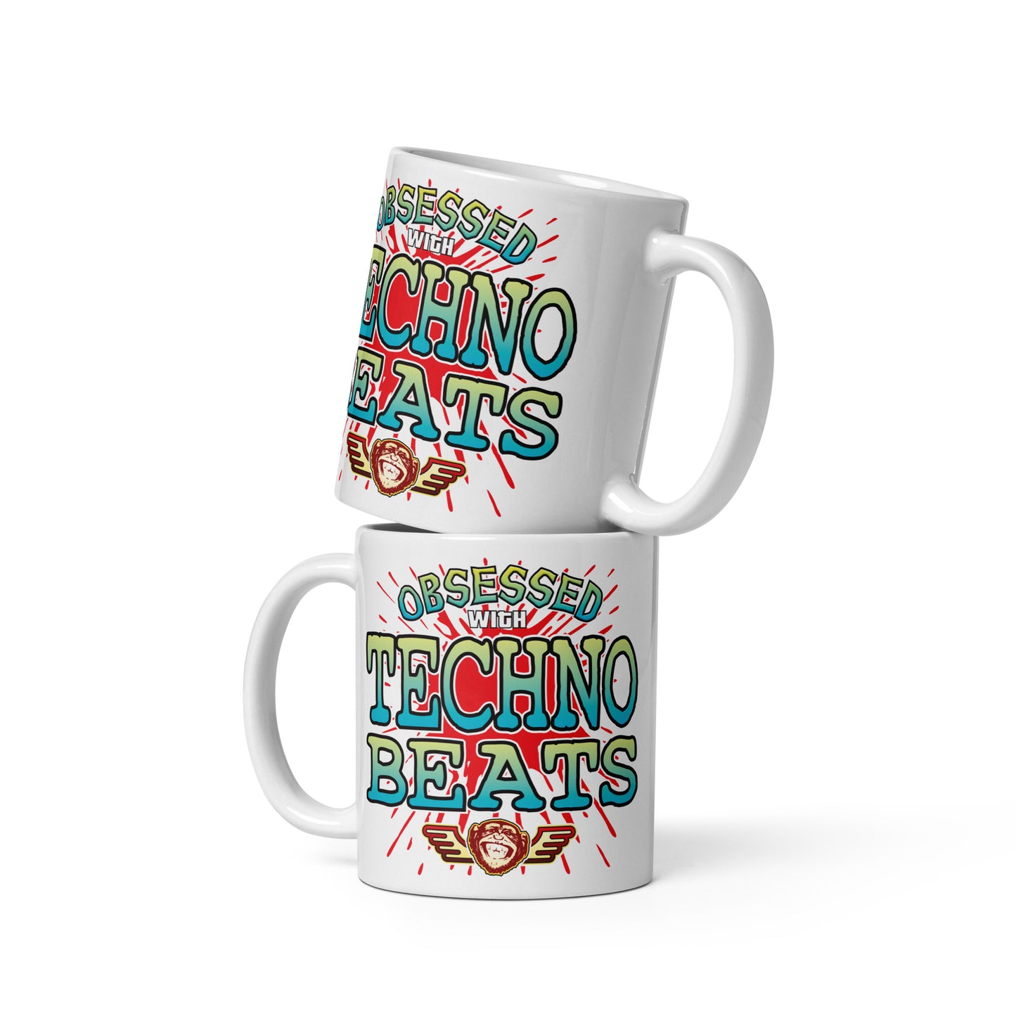 Techno Beats Ceramic Mug