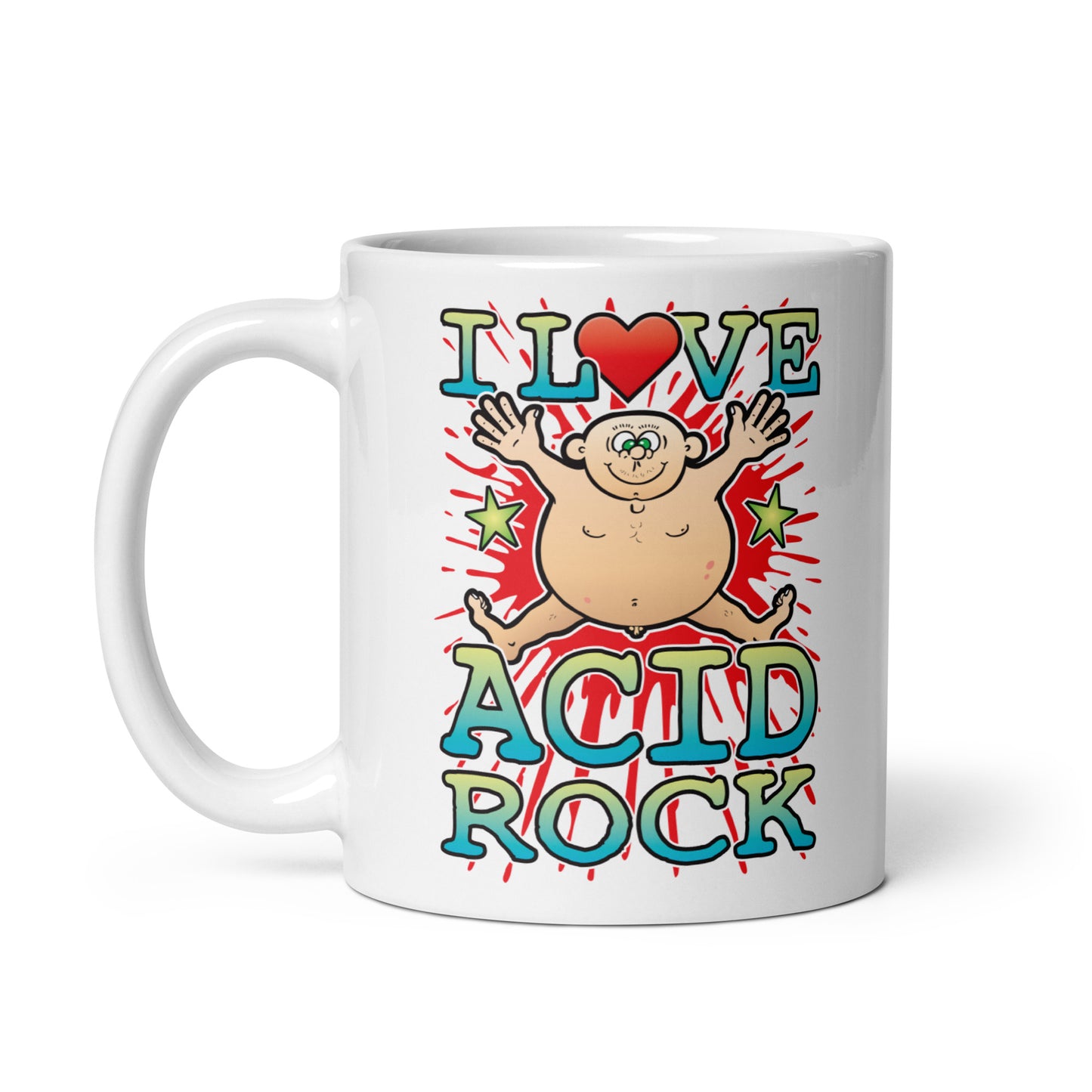 I Love Acid Rock Ceramic Mug
