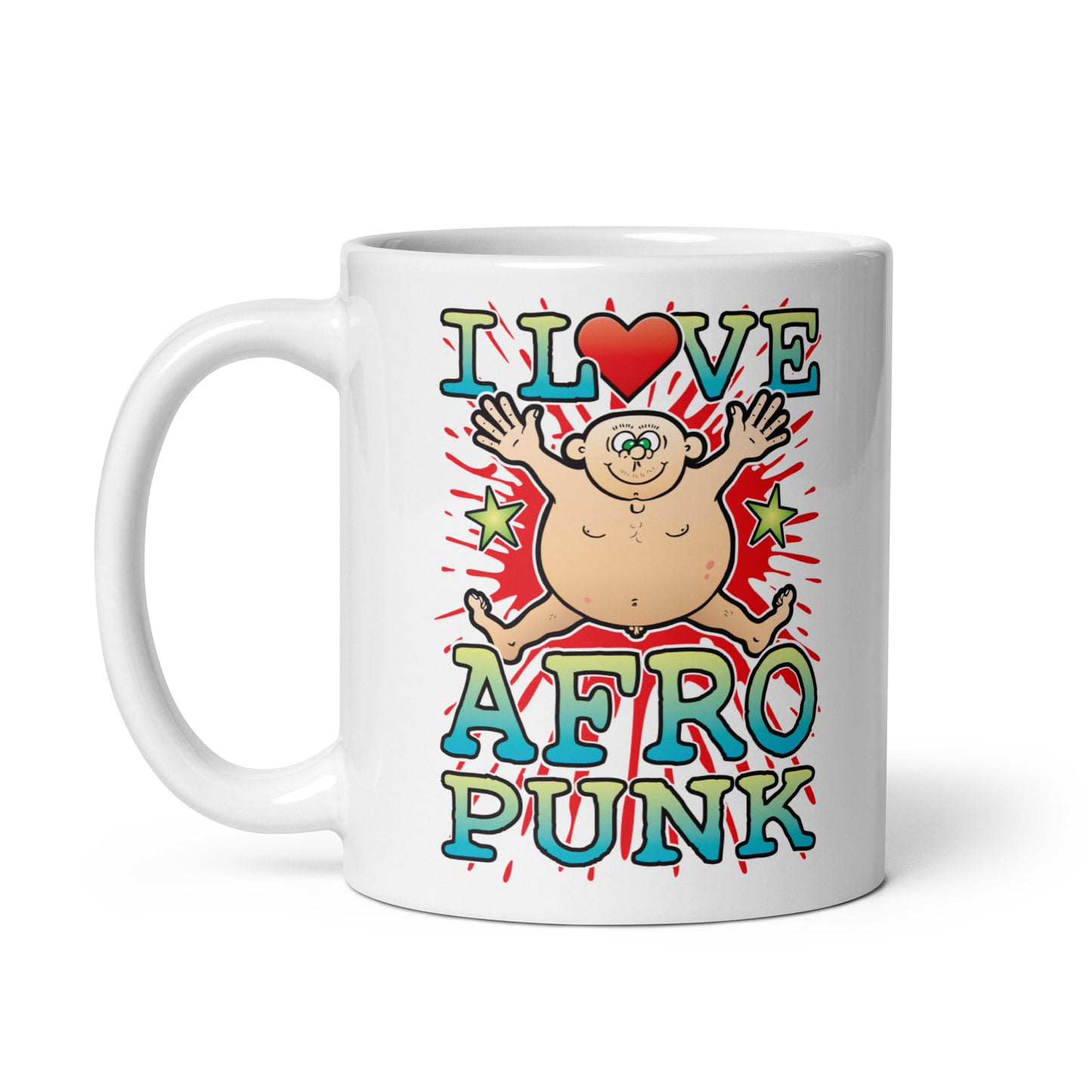 I Love Afro Punk Ceramic Mug