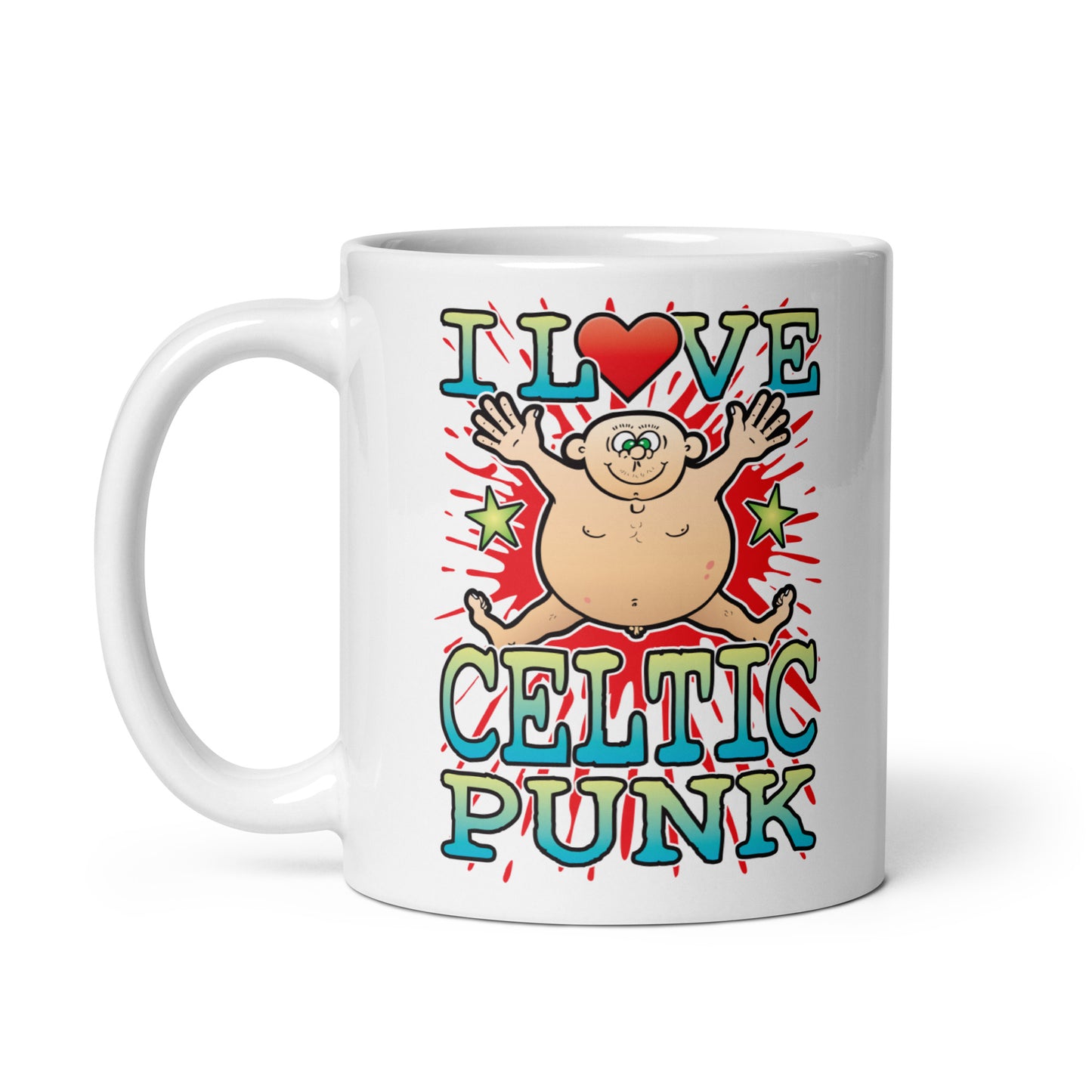 I Love Celtic Punk Ceramic Mug