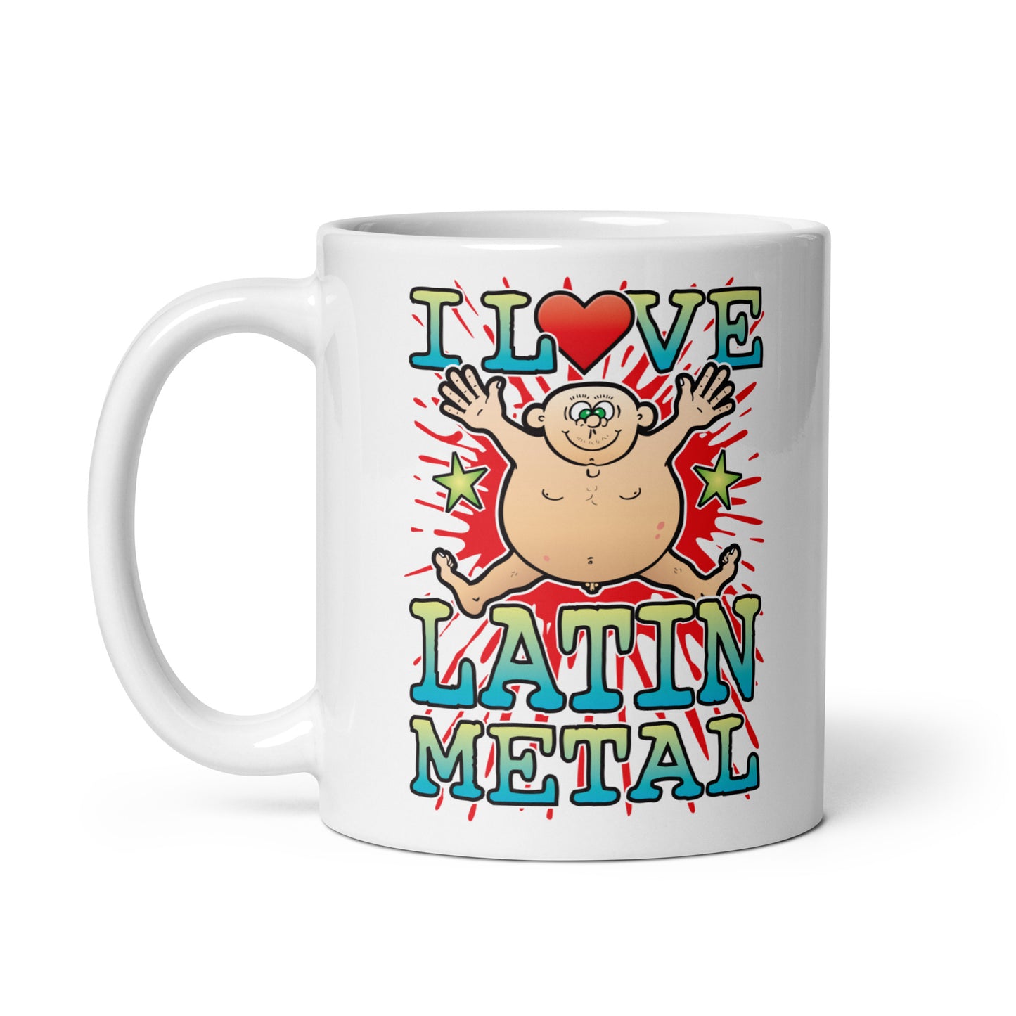 I Love Latin Metal Ceramic Mug