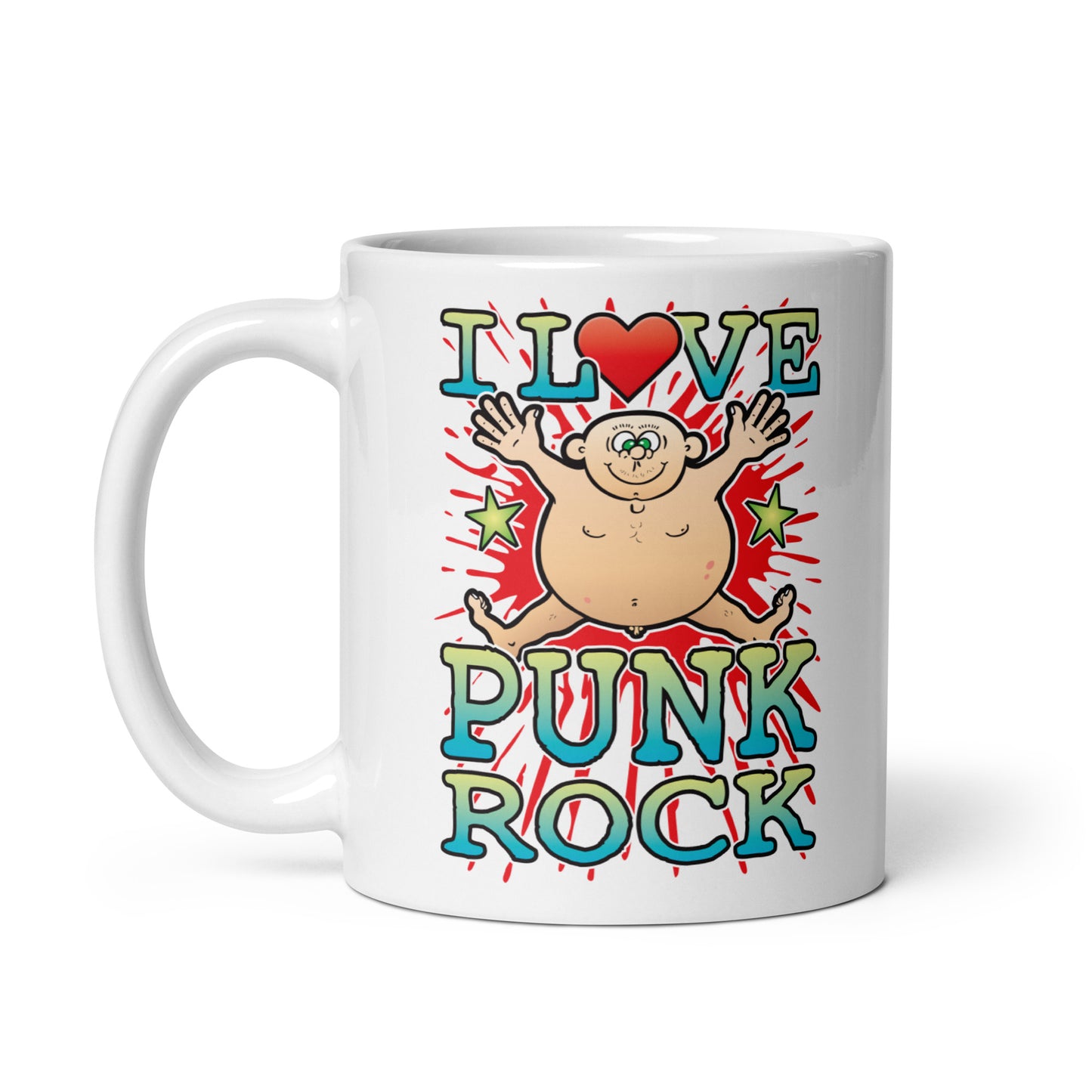 I Love Punk Rock Ceramic Mug