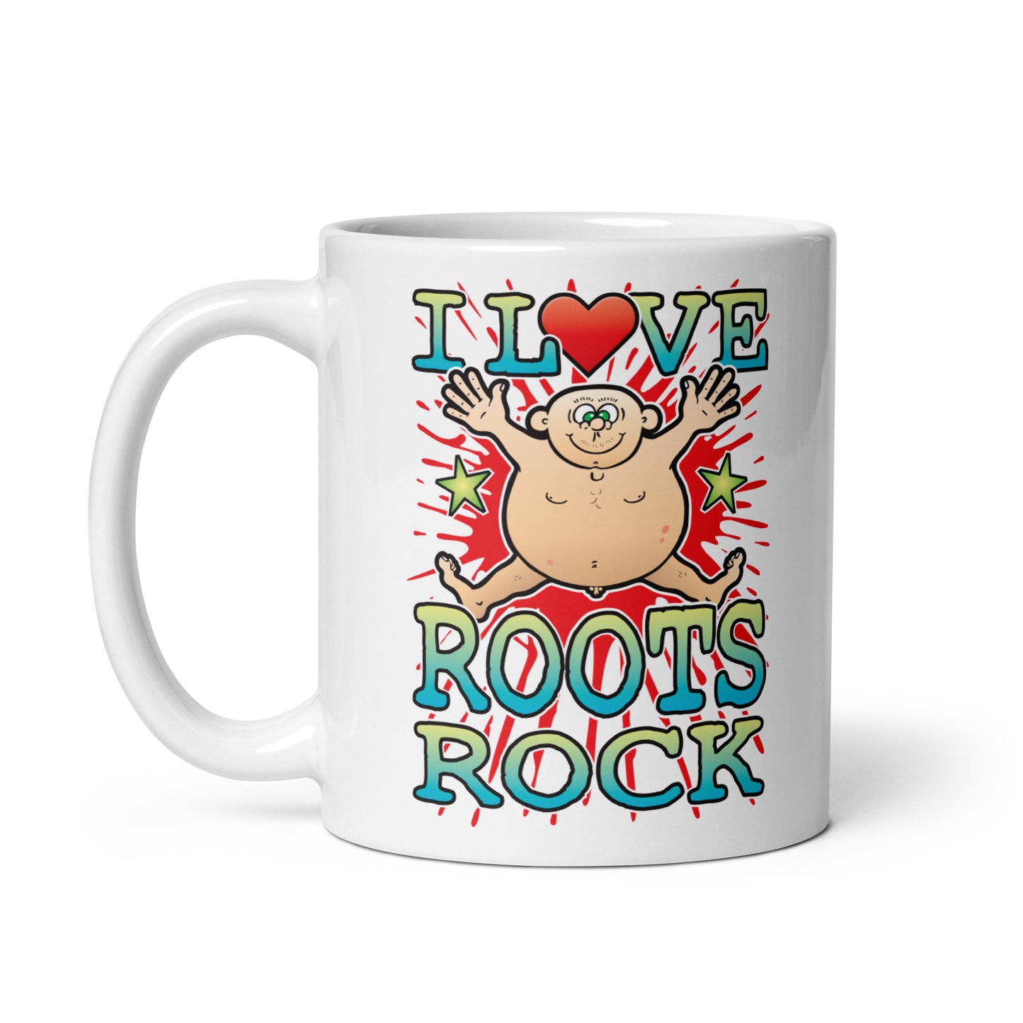 I Love Roots Rock Ceramic Mug