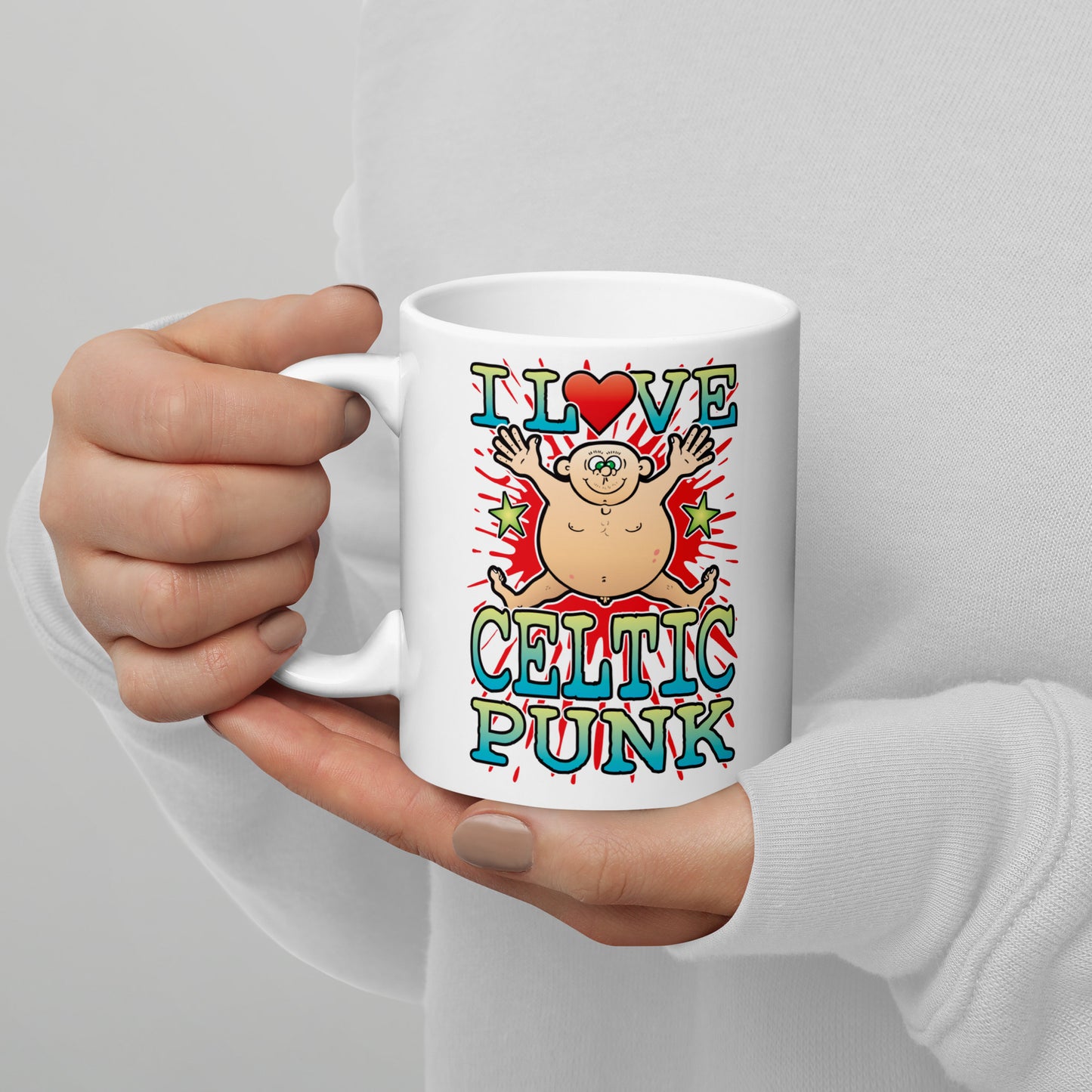 I Love Celtic Punk Ceramic Mug
