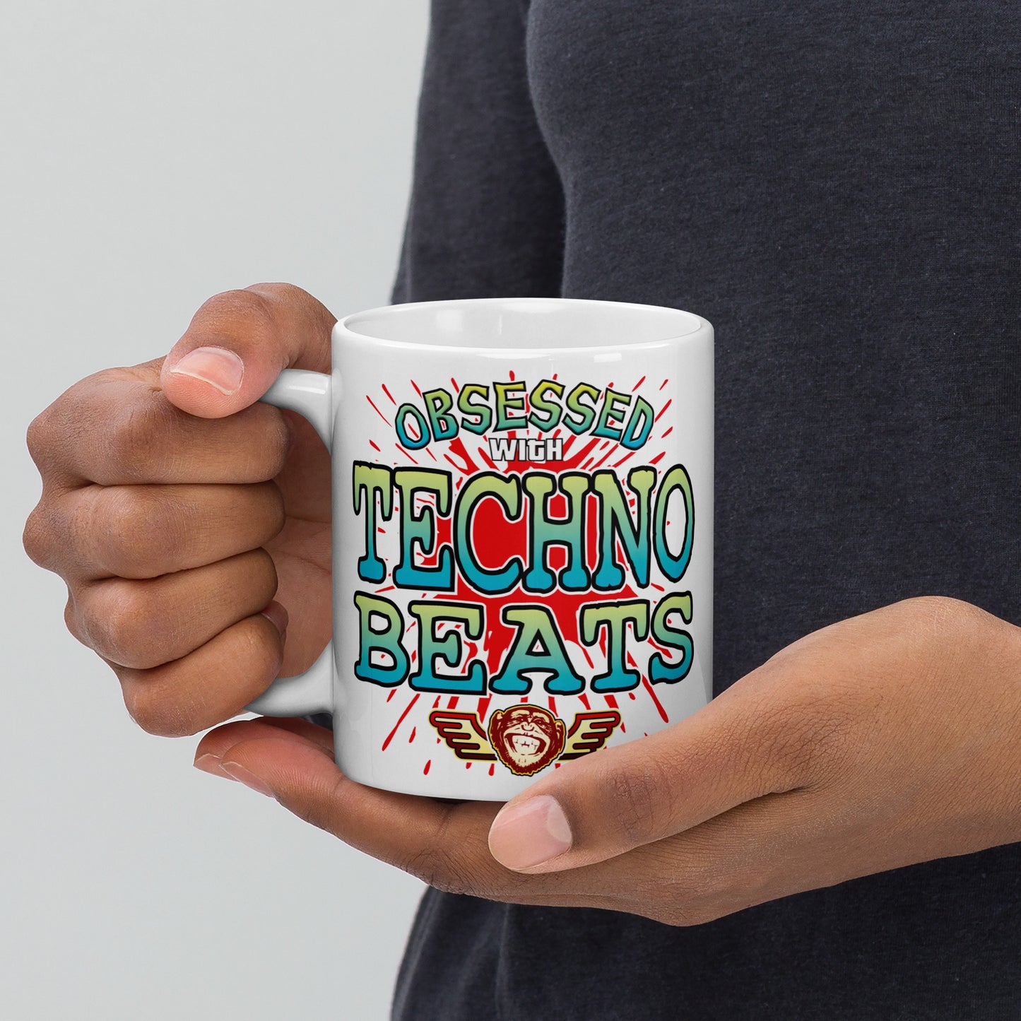Techno Beats Ceramic Mug