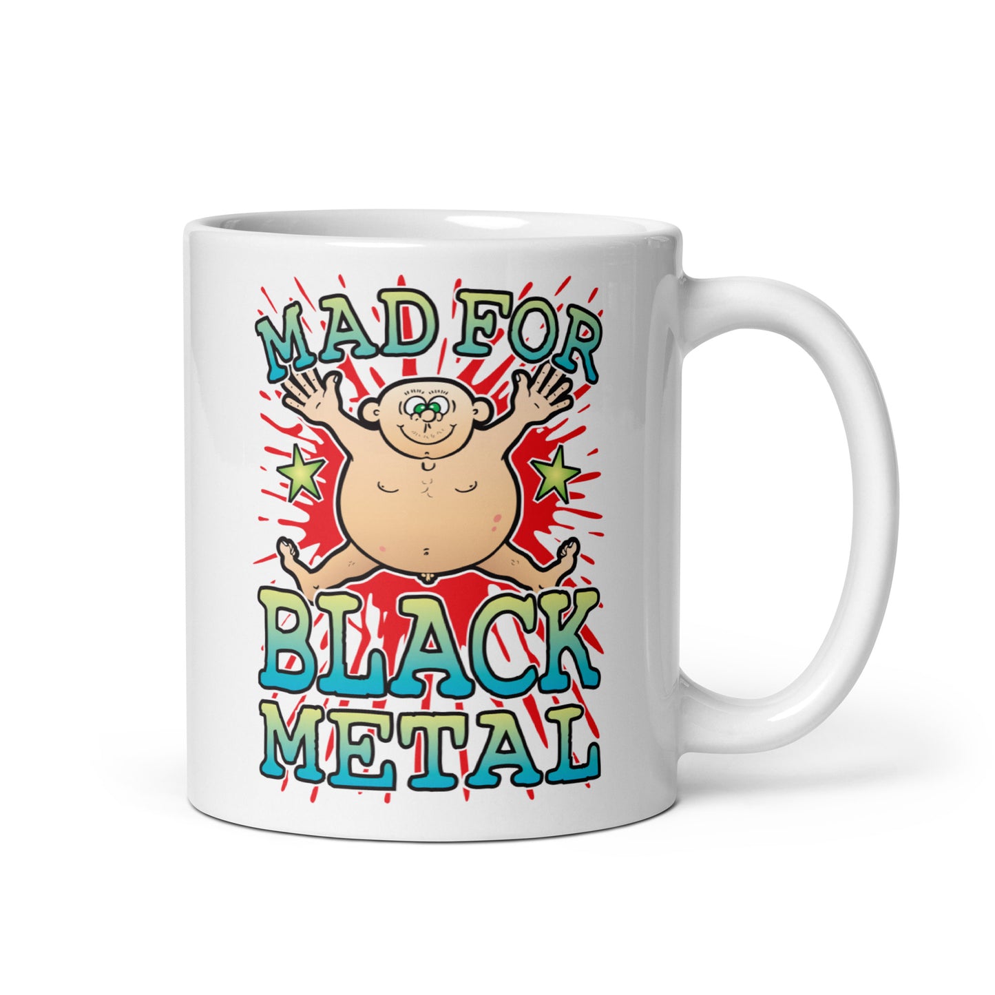 Black Metal Mad Ceramic Mug