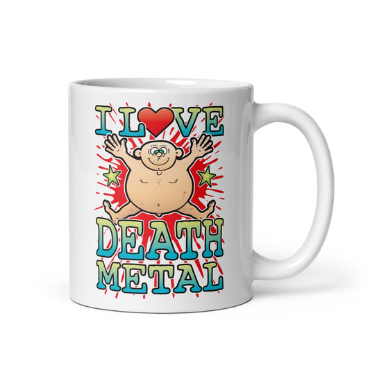I Love Death Metal Ceramic Mug
