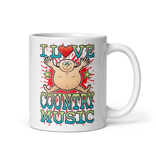 I Love Country Music Ceramic Mug